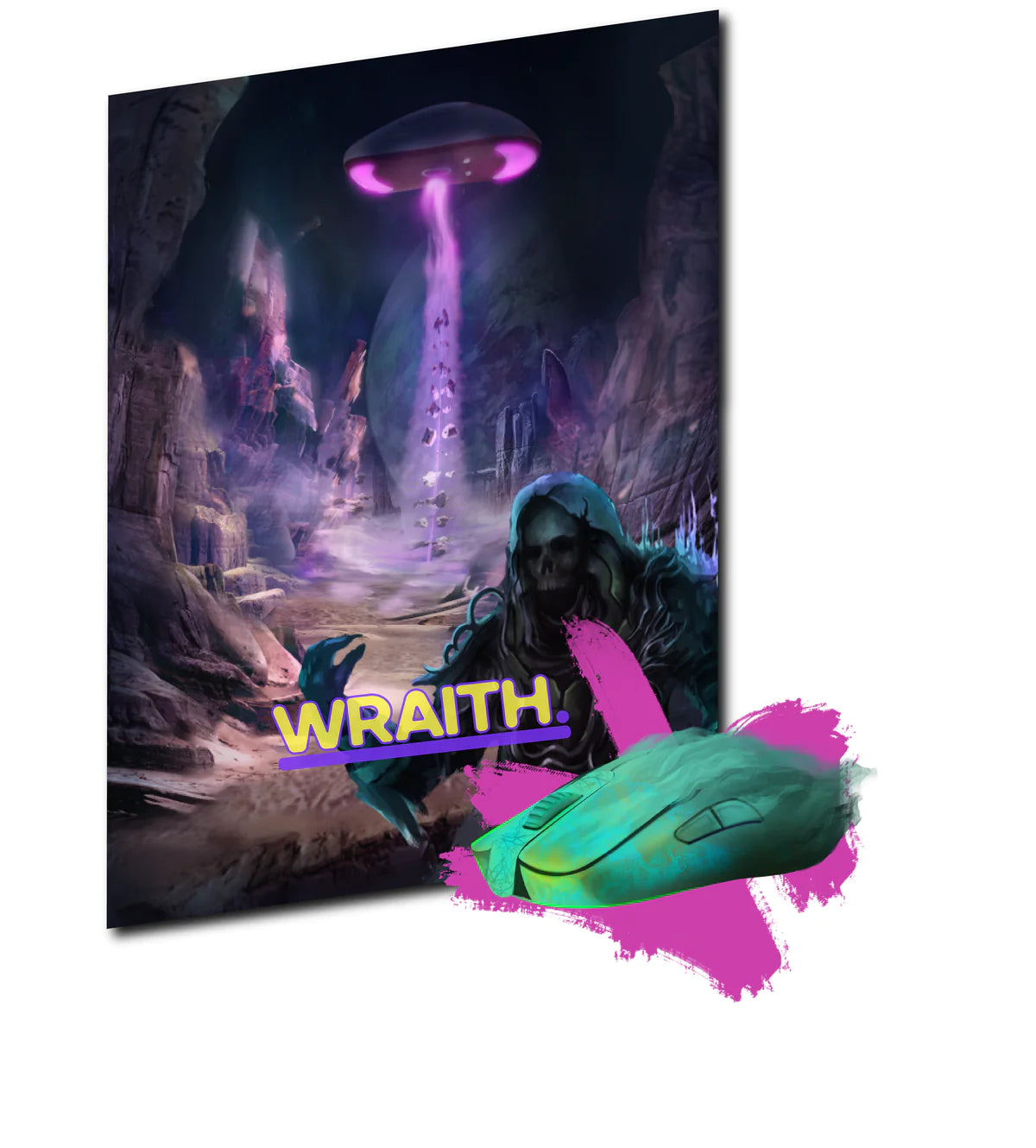 Wraith Hoverpad v2 - Premium Mouse Skates for Zowie FK1+, FK1, FK2, ZA11, ZA12, S1, S2 - Smooth Gliding for Gaming & Esports Performance