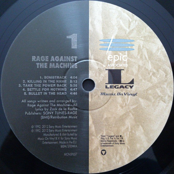 Rage Against The Machine XX LP Album (Reissue, Remastered, 180g Vinyl) - Near Mint (NM/M) Condition - Perfect for Vinyl Collectors & Music Enthusiasts