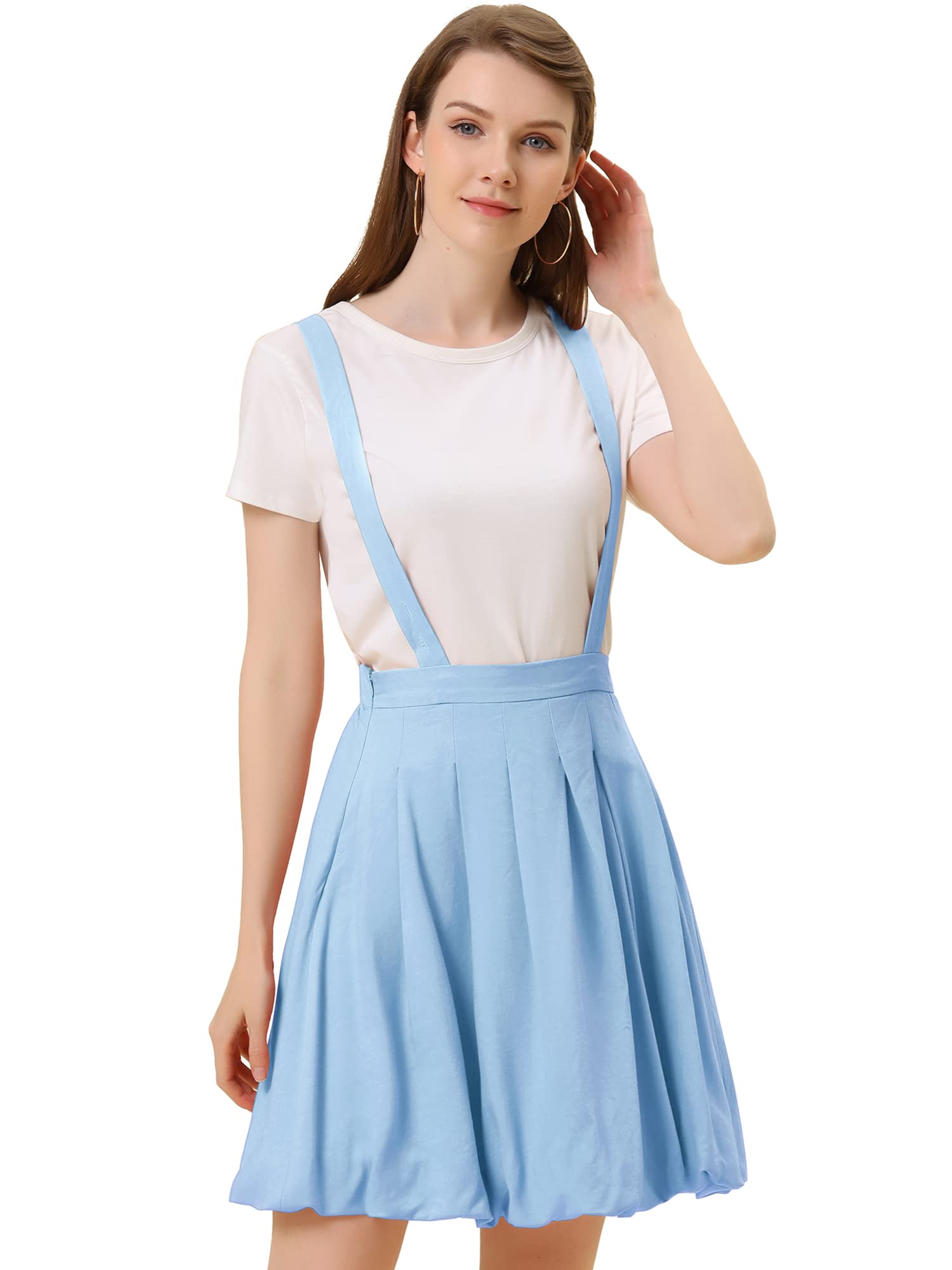 Allegra K Women's Detachable Strap A-Line Skirt | Office & Party Wear