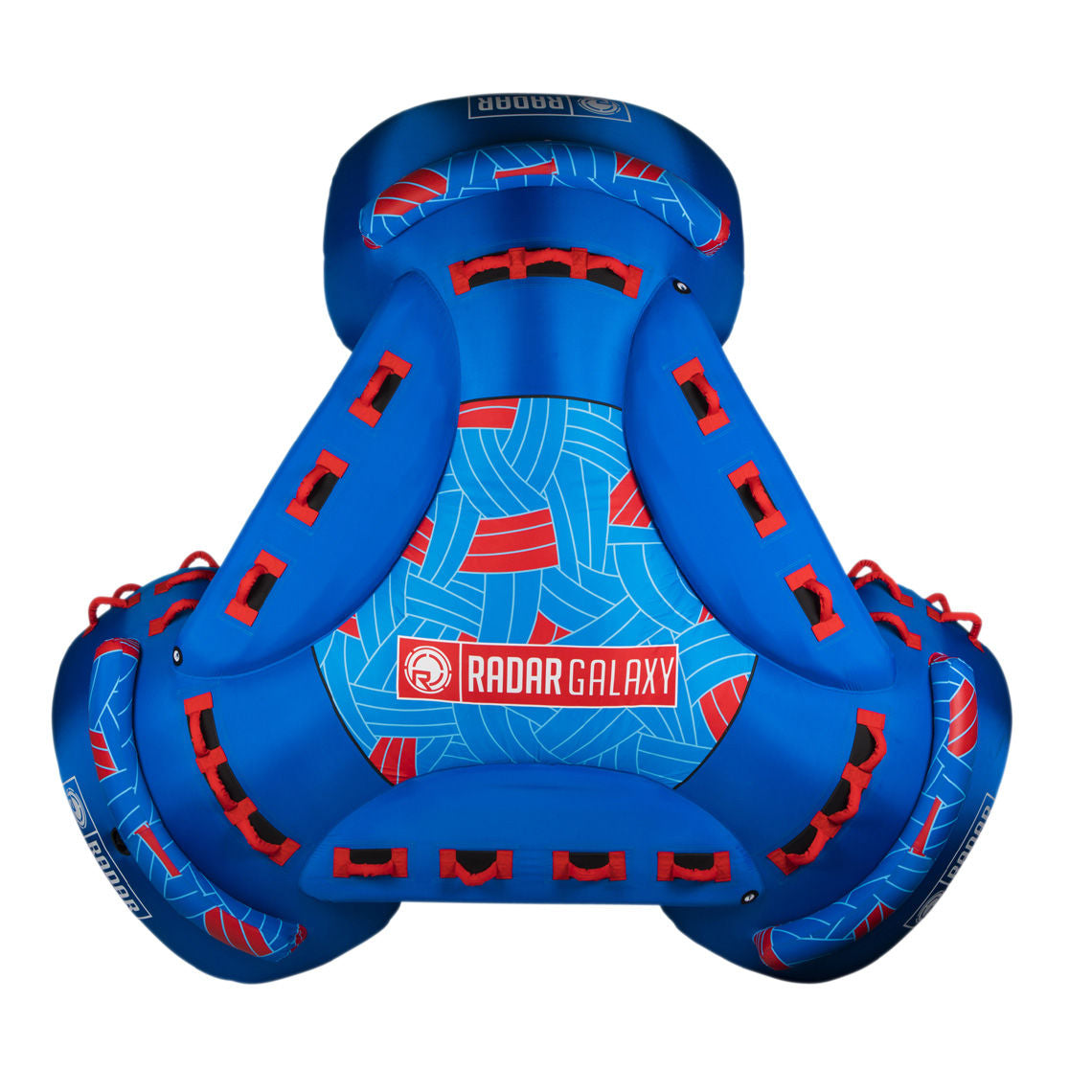 Radar Galaxy 4 Rider Towable Tube - Heavy Duty Inflatable Water Tube for Boating, Lake & Ocean Fun - Perfect for Family & Friends Water Sports Adventure