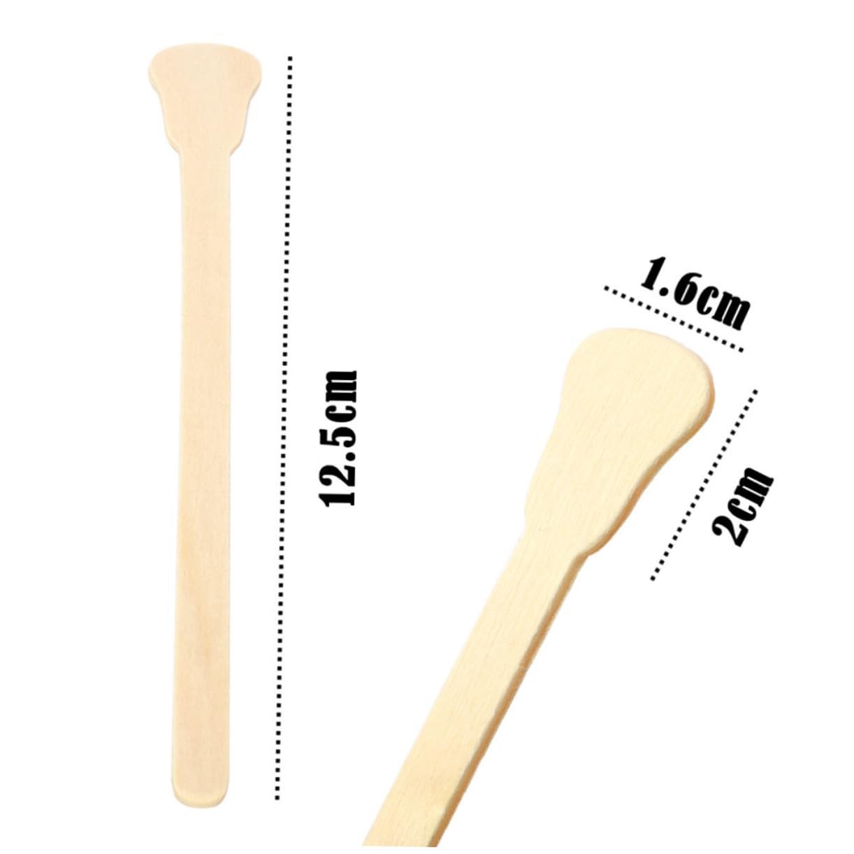 Professional Waxing Kit for Women - 100pcs Wax Sticks with Wooden Stirring Rods | Odorless & Skin-Friendly | Perfect for Eyebrows, Legs, Bikini & Body Hair Removal at Home