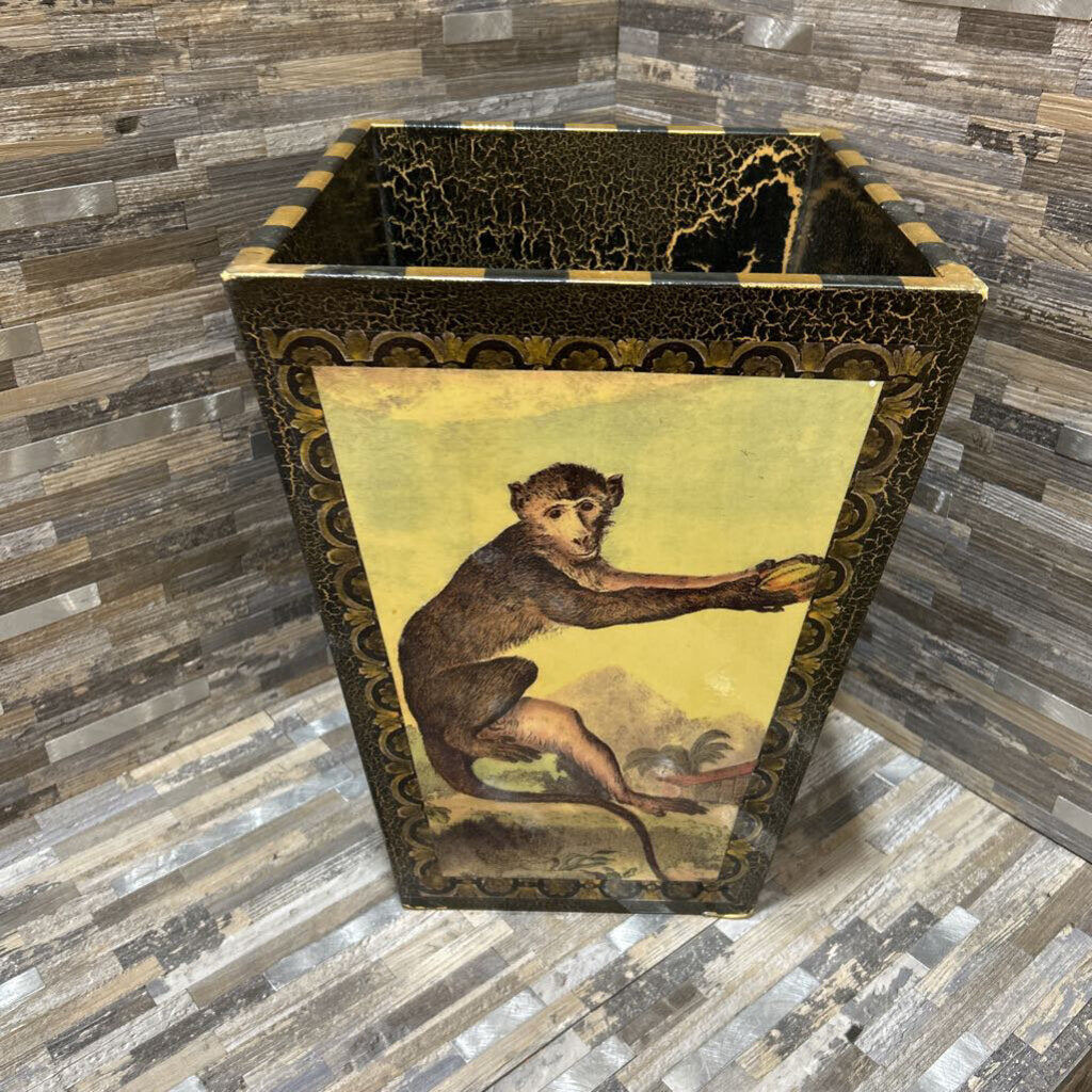 Hand-Painted Signed Waste Basket - Unique Home Decor Gift for Office, Bathroom, or Bedroom - Perfect for Trash Disposal & Stylish Organization