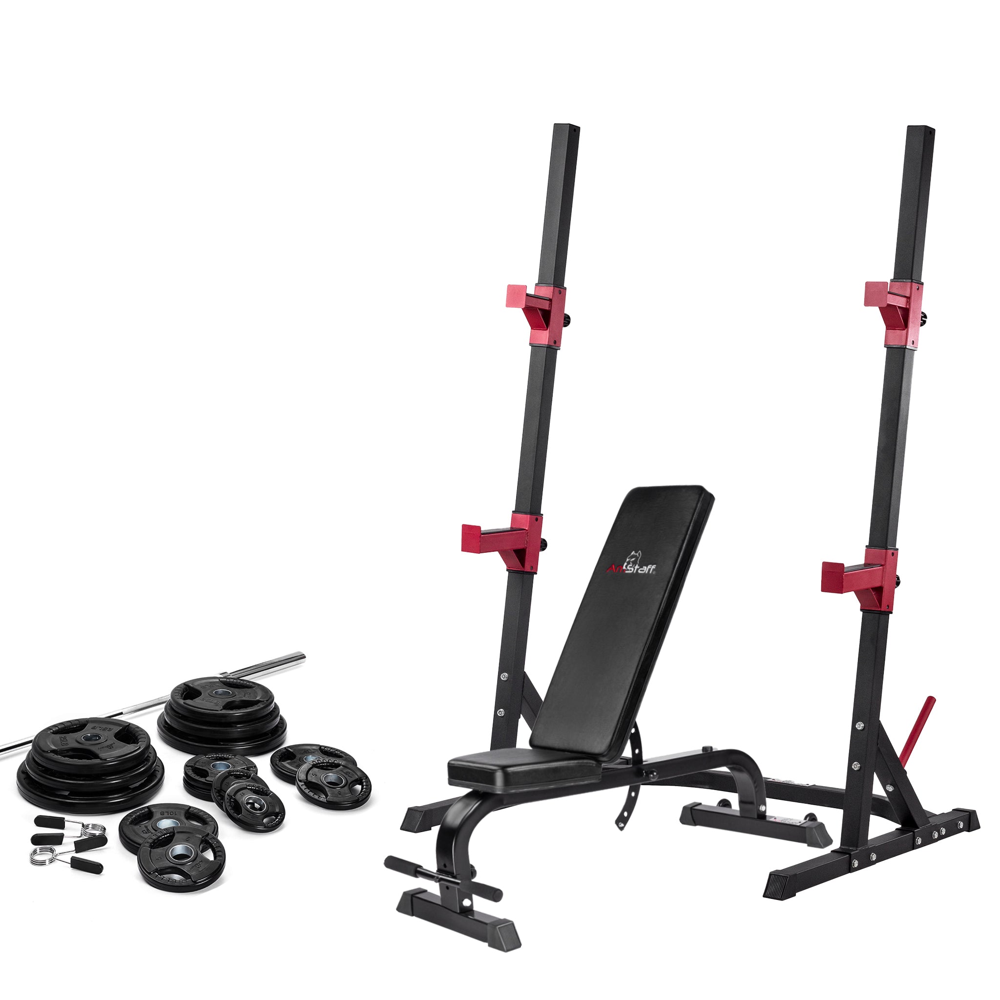 Best Starter Complete Lifting Set for Home Gym - Weight Training Equipment for Beginners - Perfect for Strength Workouts & Fitness Training