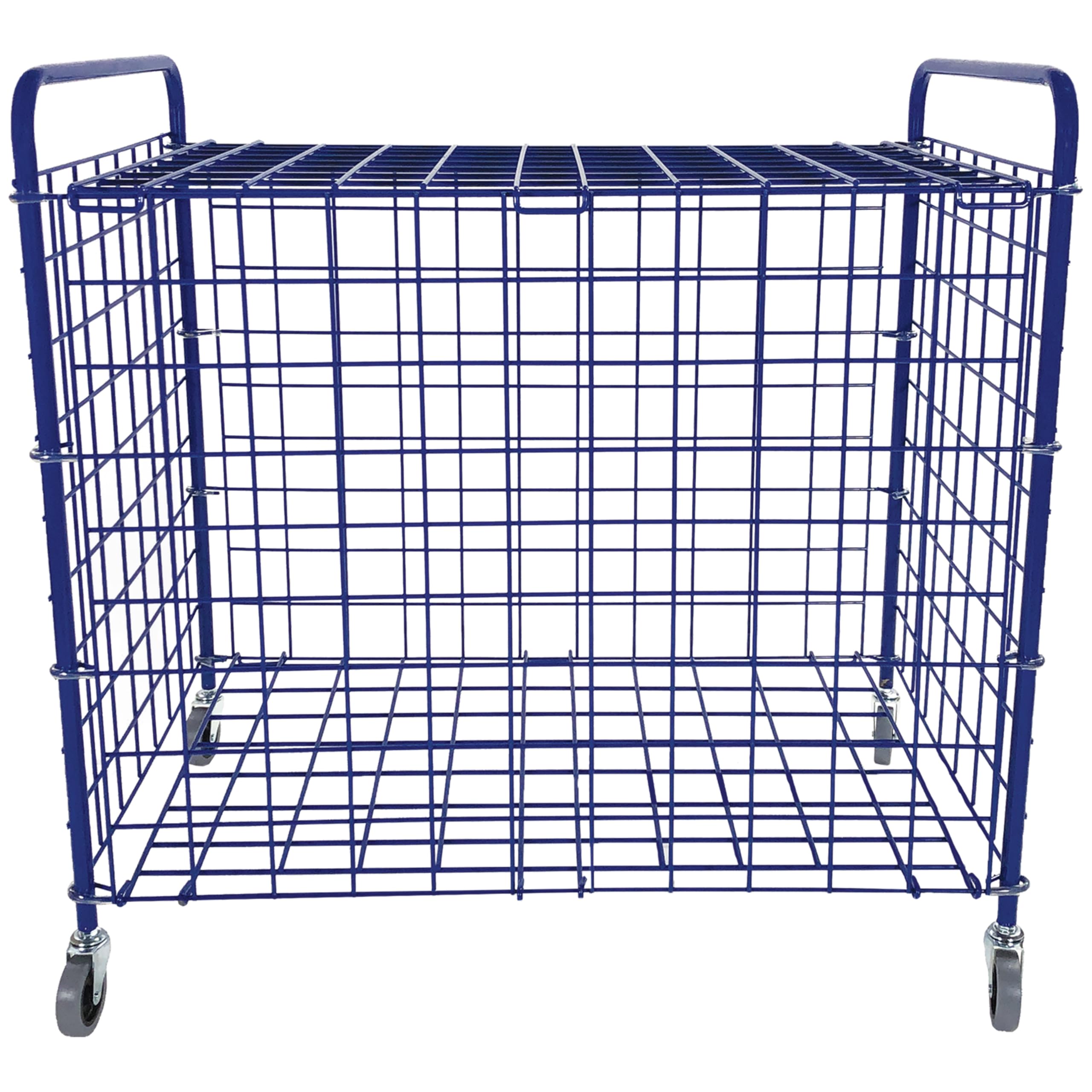 Champion Sports Ball Cart with Wheels - Heavy Duty Rolling Ball Holder for Basketball, Soccer, Volleyball - Perfect for Gym Storage, Sports Equipment Organization & Team Practice