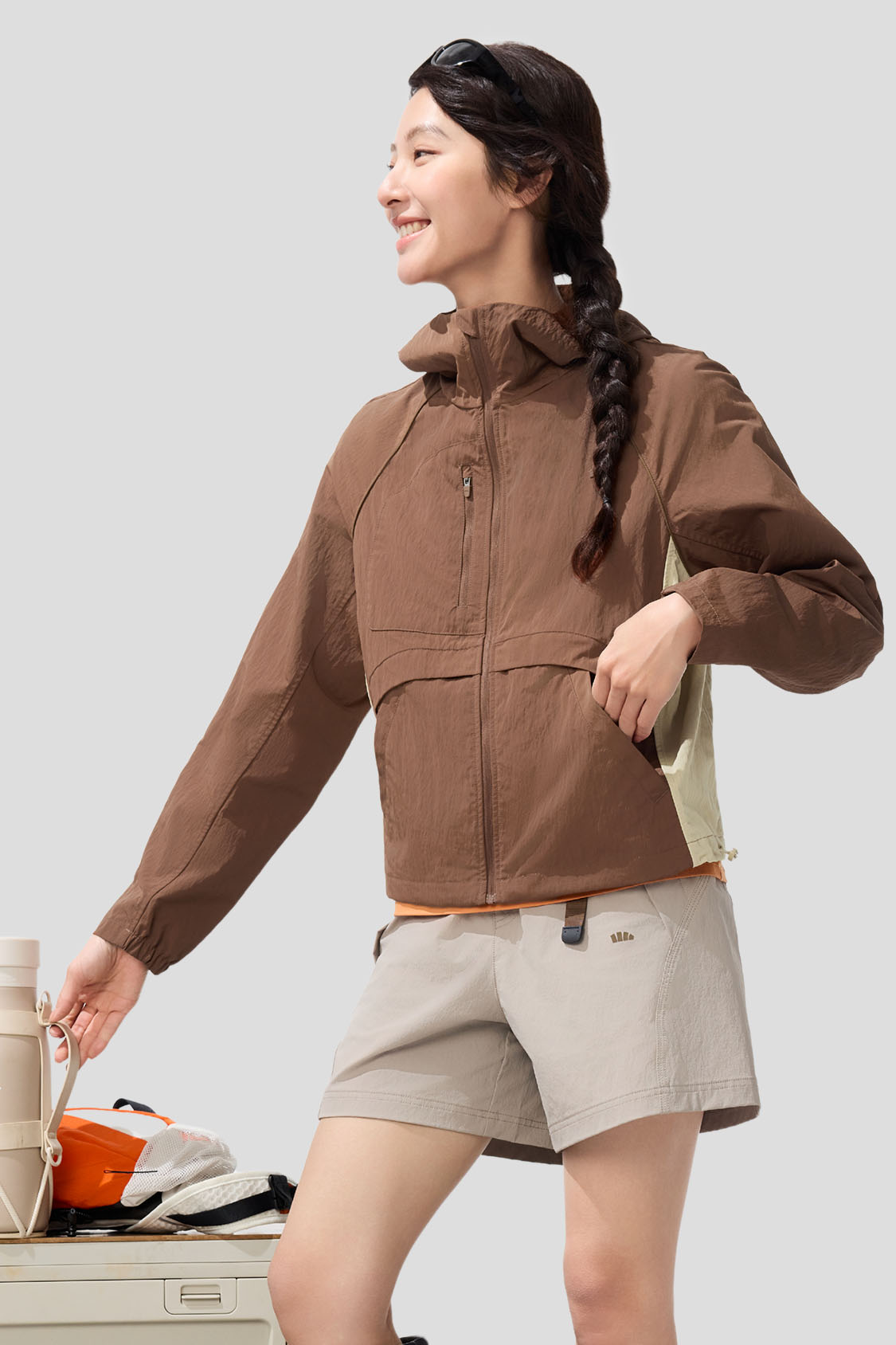 Shield Women's Lightweight Windproof Jacket UPF50+ Sun Protection - Perfect for Hiking, Running & Outdoor Activities