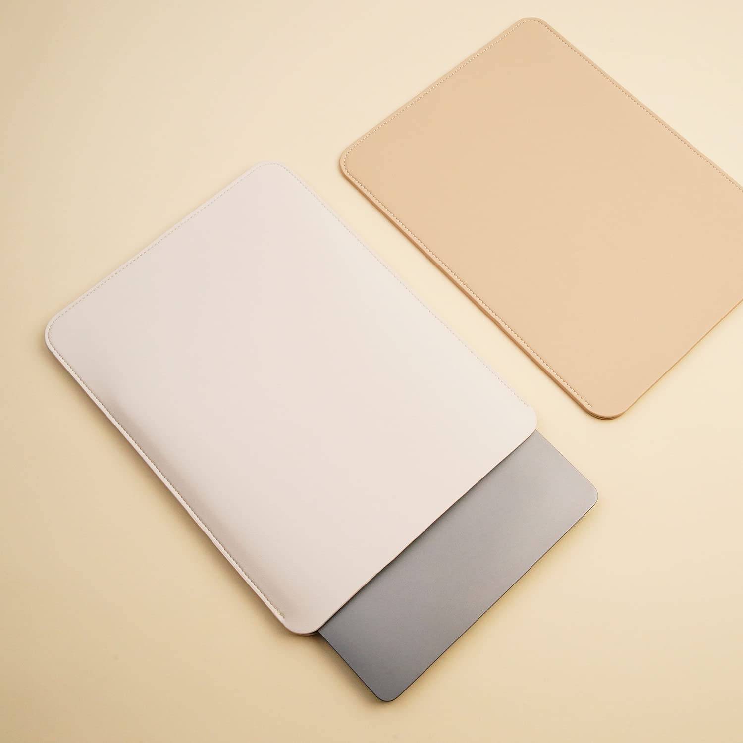 Slim 13 Inch Laptop Sleeve for MacBook Air 13 & MacBook Pro 13 - Protective Neoprene Case (White) | Perfect for Work, Travel & School Commute