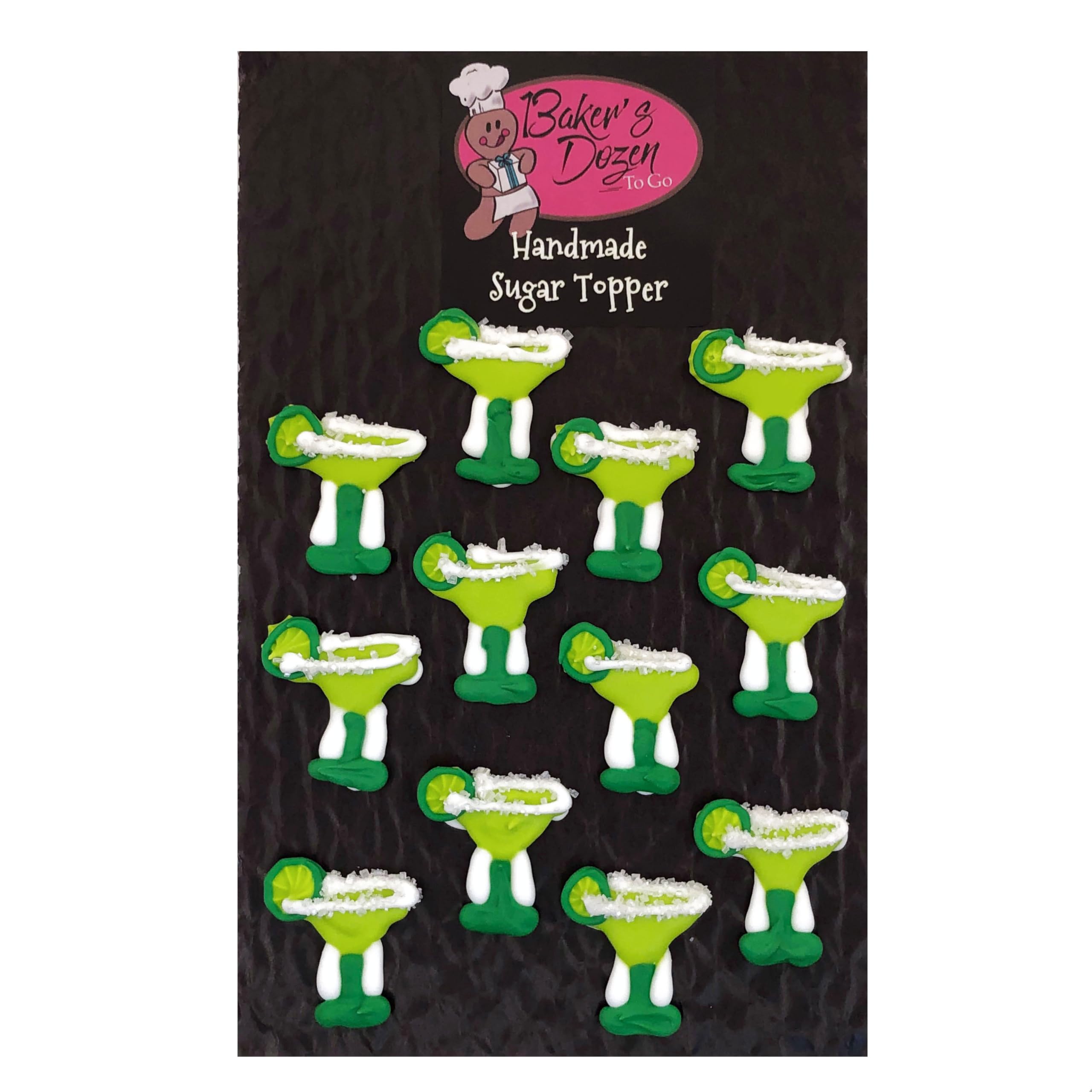 Margarita Cocktail Drink Themed Cupcake Toppers - Perfect for Birthday Parties, Bachelorette Celebrations & Themed Events