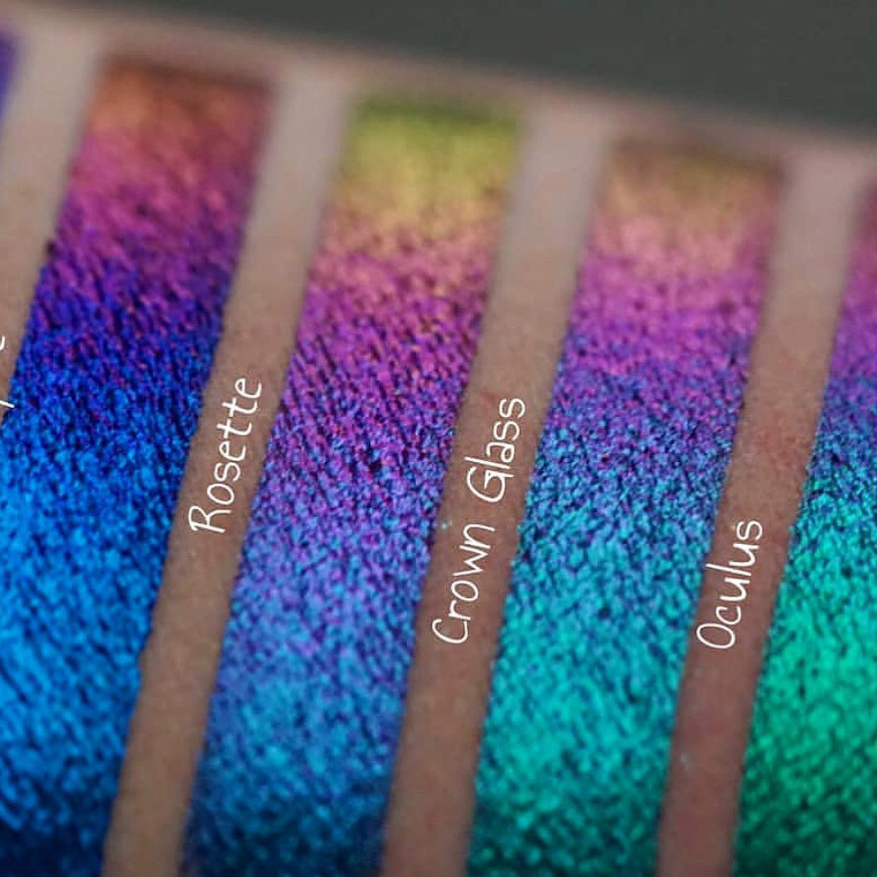 Crown Glass Jewelled Multichrome Eyeshadow Palette - Long Lasting Pigmented Makeup for Party, Wedding & Special Occasions