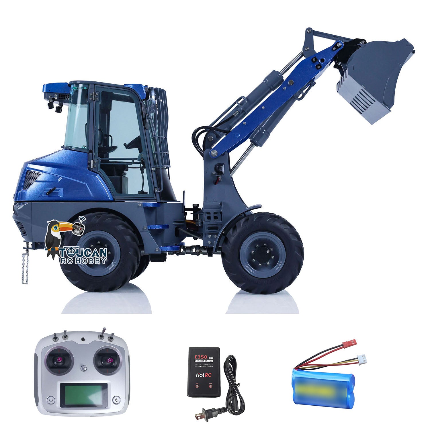 1:14 LESU Metal RC Hydraulic Loader - Remote Control Construction Vehicle with Realistic Simulation, MCL8 Model, Electric Engineering Toy for Adults & Kids | Perfect for Construction Site Play, Collecting, and STEM Learning