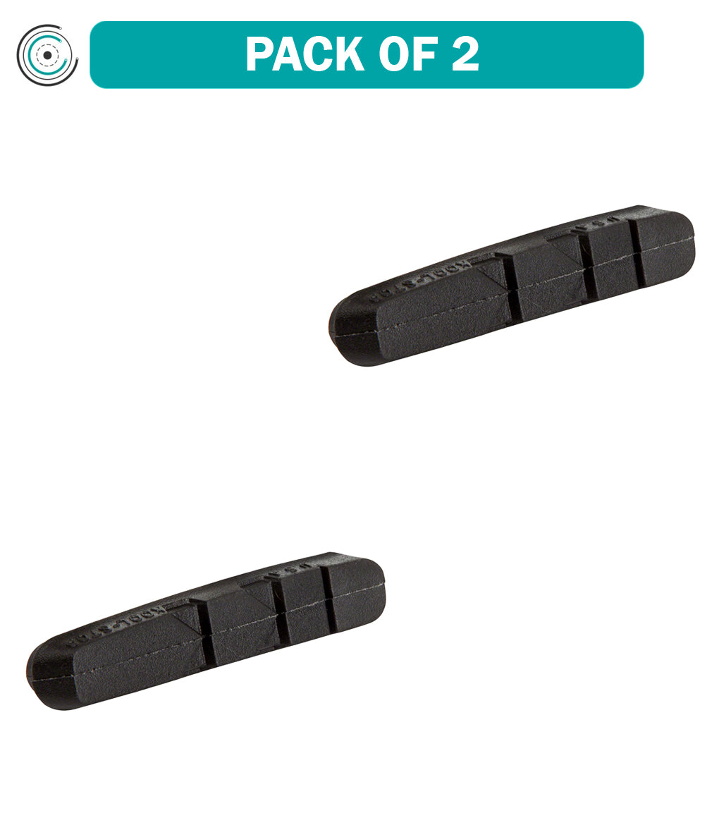 2 Pack Kool Stop Brake Pads - Compatible with Shimano Dura-Ace & Ultegra Calipers - High Performance Cartridge Inserts in Black - Perfect for Road Bikes & Cycling Enthusiasts