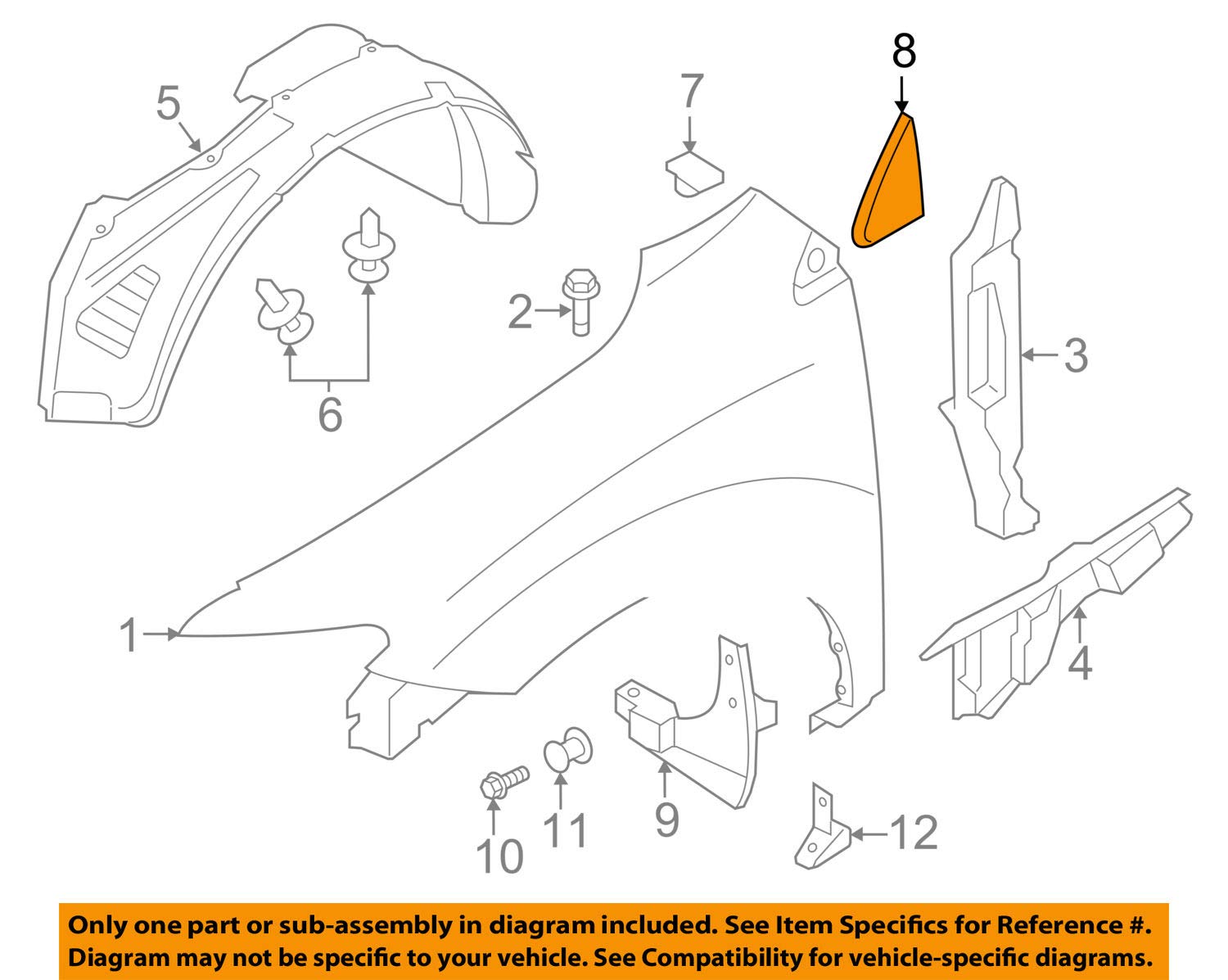 Genuine Nissan 96319-1AA0A Door Finisher Trim - Perfect for Nissan Vehicle Door Edge Protection & Style Enhancement