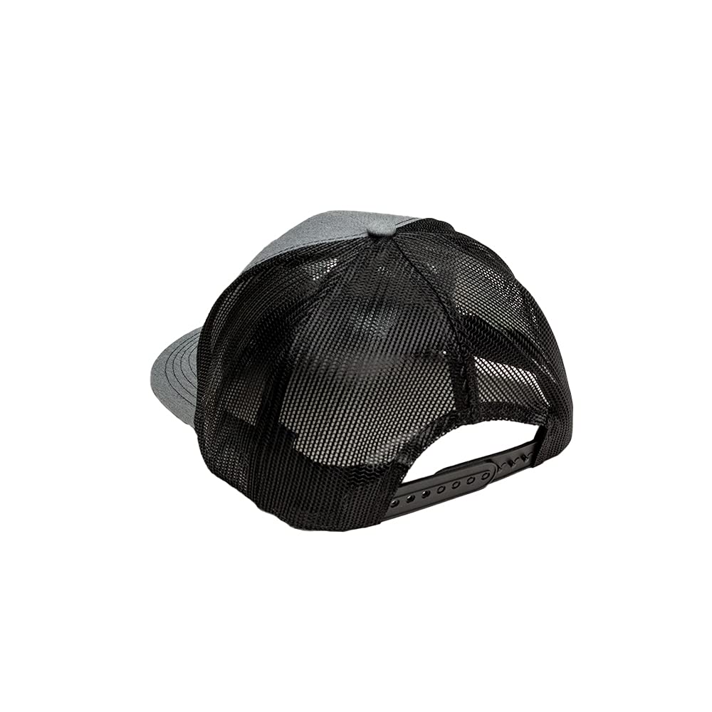 RAM Trucks Snapback Trucker Hat - Heather Grey/Black - Stylish & Durable Cap for Outdoor Adventures & Casual Wear