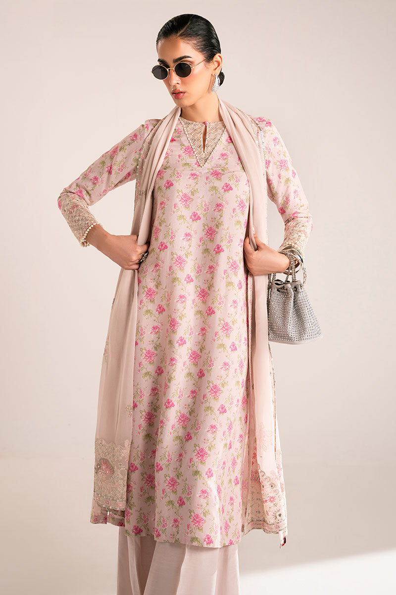 Elegant Hushed Violet 2-Piece Set (Shirt & Dupatta) for Women - Perfect for Weddings, Parties & Festive Occasions