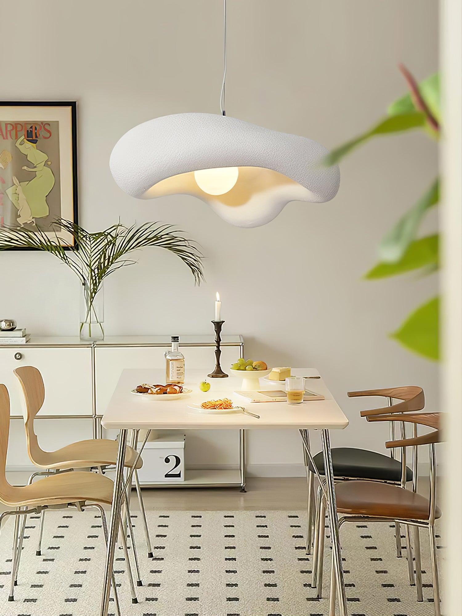 Eterna Wabi Sabi Pendant Light - Handmade Japanese Minimalist Hanging Lamp for Dining Room, Kitchen Island, or Bedroom Decor