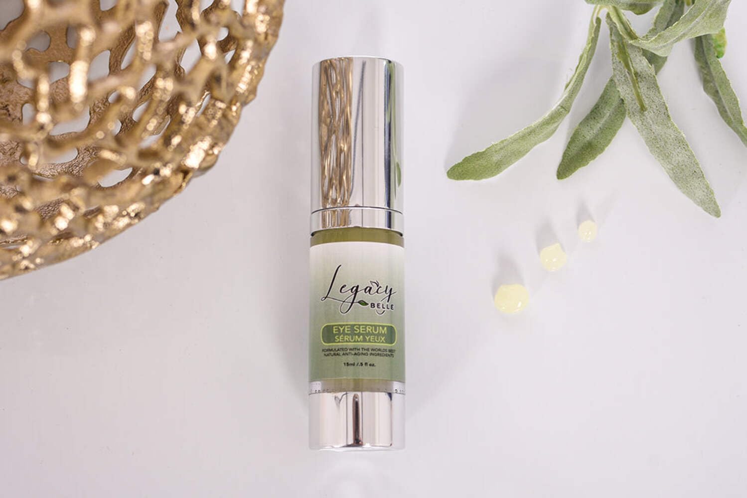 Best Natural Eye Serum for Dark Circles & Wrinkles - Organic Anti-Aging Treatment for Bright, Youthful Eyes - Perfect for Daily Skincare Routine & Nighttime Use