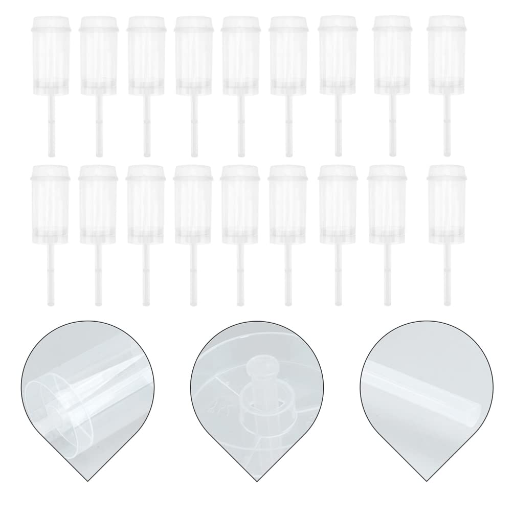 HEMOTON 40pcs Clear Plastic Push Up Cake Cones - Reusable Confetti Cake Containers, Baked Food Pushers for Desserts, Organic Candies, Party Treats | Perfect for Birthday Parties, Weddings, Baby Showers & DIY Dessert Displays