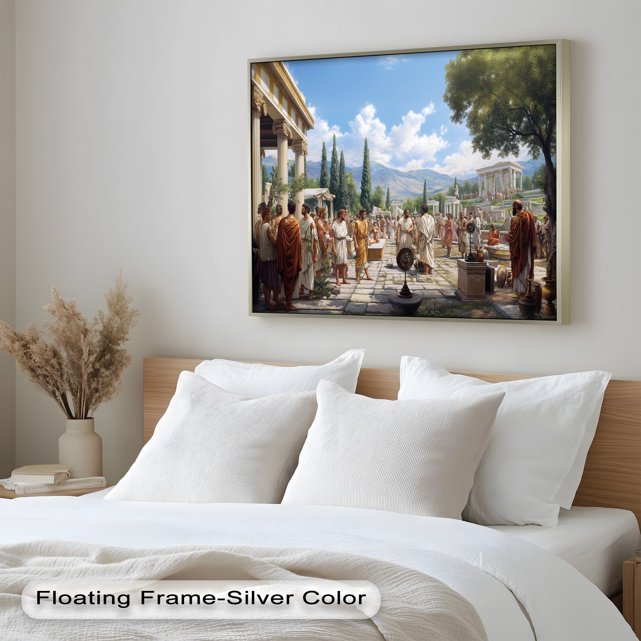Agora of the Ancients - Greek Mythology Oil Painting Wall Art for Home Decor, Office & Gift