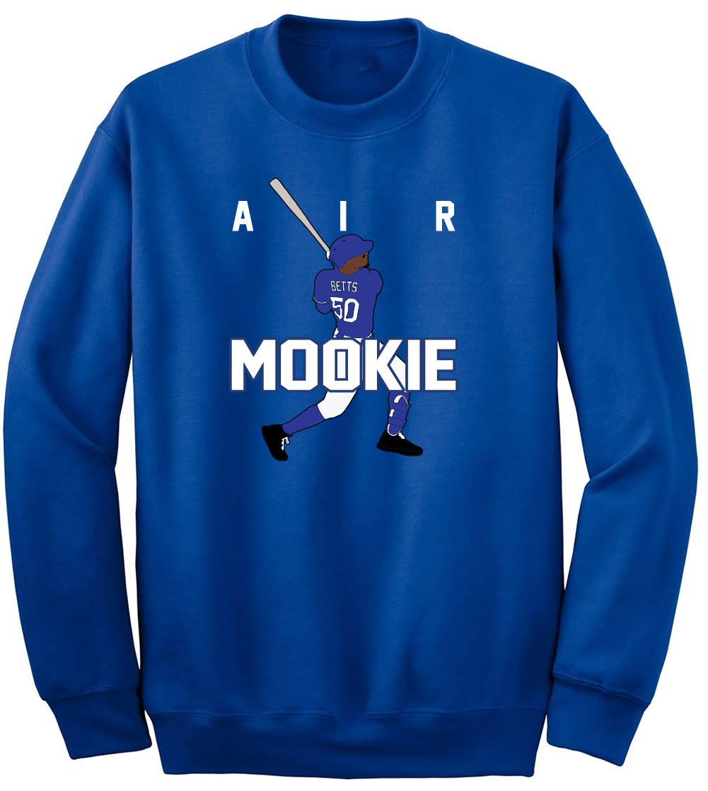 Blue Los Angeles Dodgers Mookie Betts Crew Neck Sweatshirt | Men's Baseball Fan Apparel | Game Day & Casual Wear