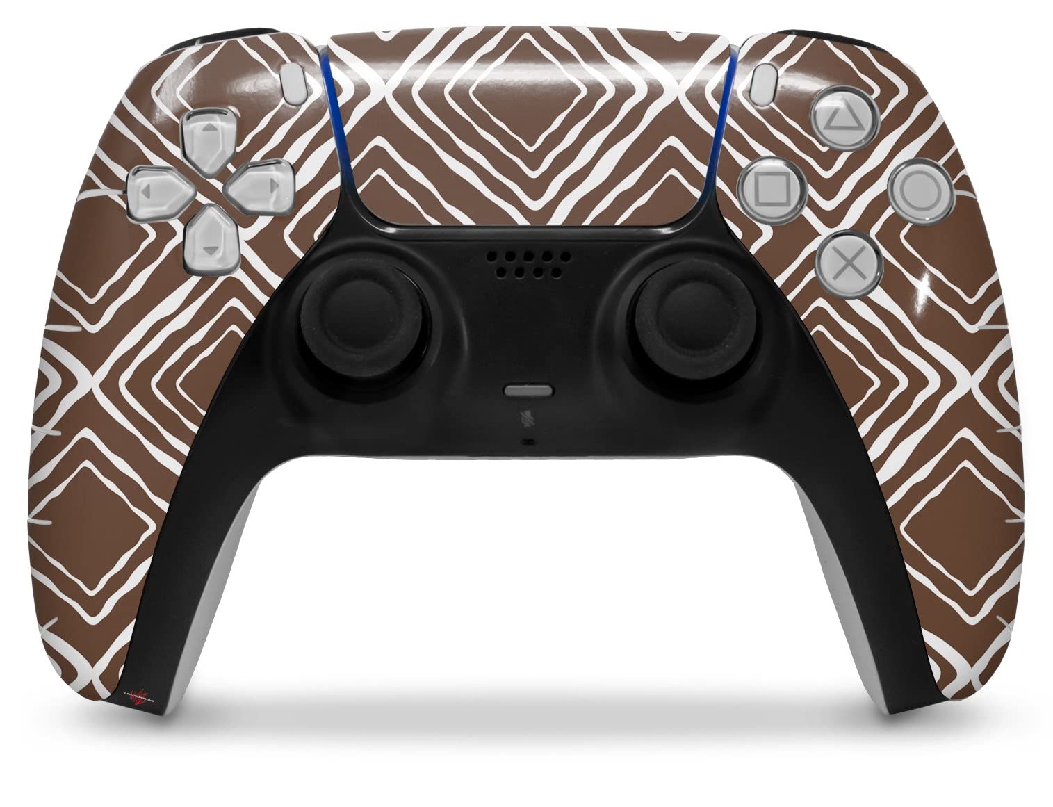 Sony PS5 DualSense Skin Wrap - Wavey Chocolate Brown for Gaming Protection