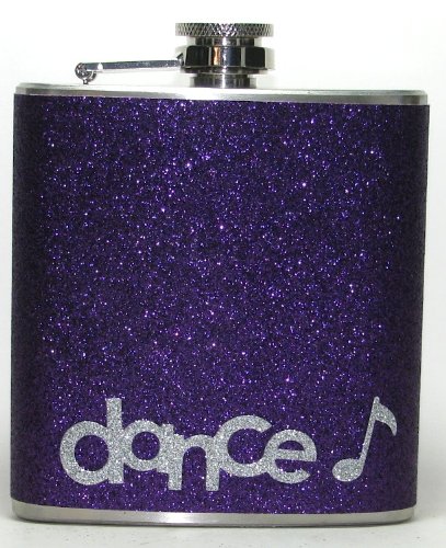 Sparkly 6 oz Stainless Steel Hip Flask for Liquor - Elegant Gift for Dancers, Party Goers & Travelers - Perfect for Weddings, Concerts & Night Out