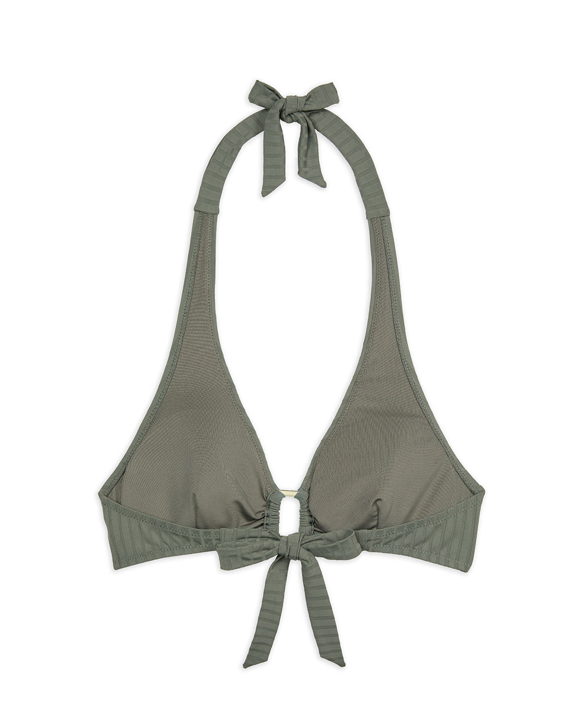 Sexy Ribbed Halterneck Bikini Top for Women - Summer Beach Swimwear & Pool Party Outfit