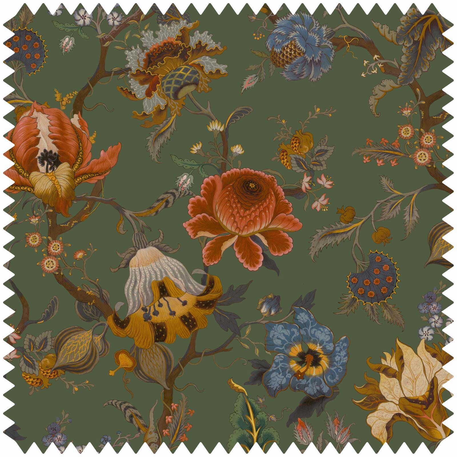 ARTEMIS Velvet Moss Green Fabric Sample - Perfect for Upholstery, Home Decor & DIY Projects