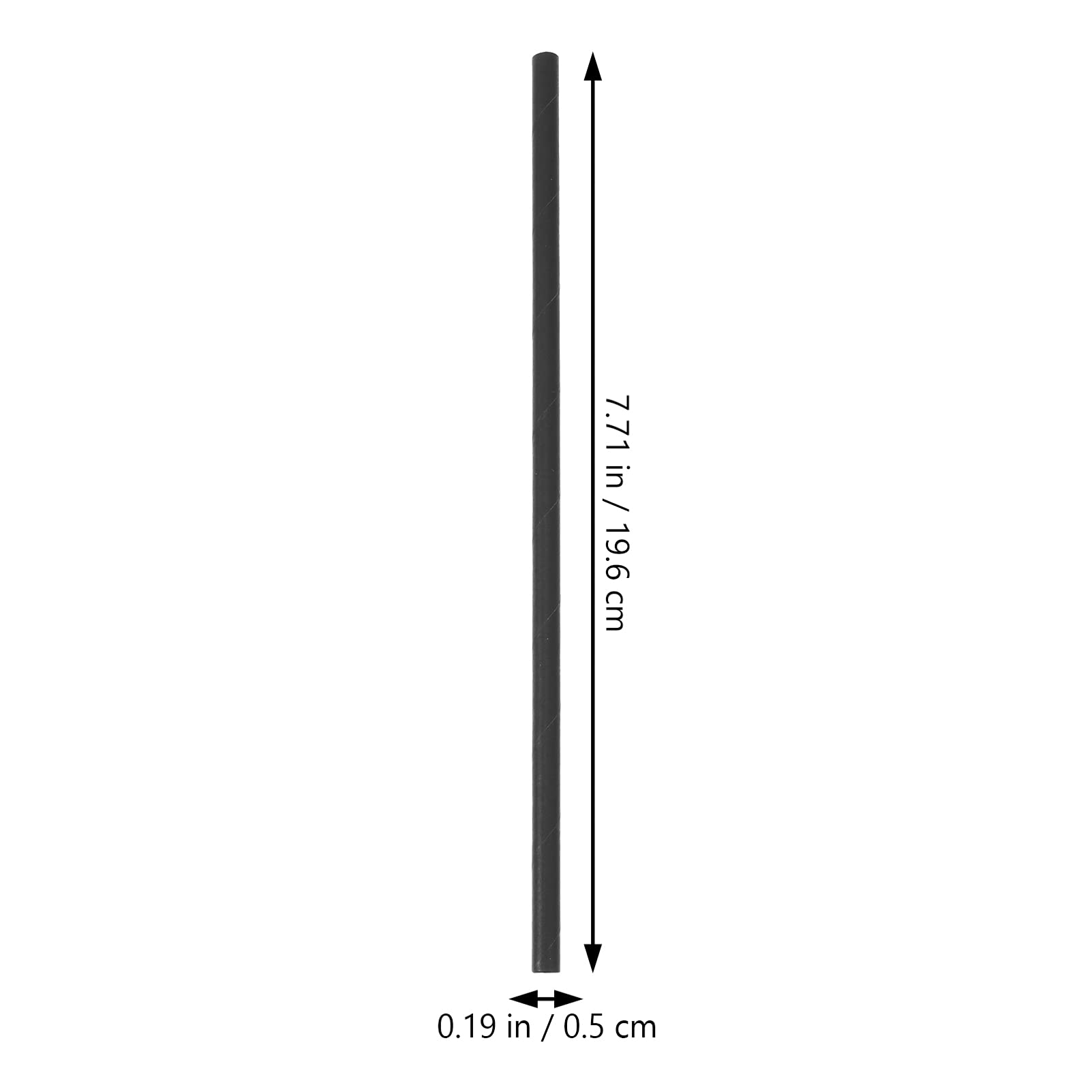 Hemoton 200pcs Biodegradable Paper Straws - Eco-Friendly Disposable Drinking Straws for Cocktails, Smoothies, Iced Coffee & Beverages - Perfect for Parties, Restaurants & Home Use
