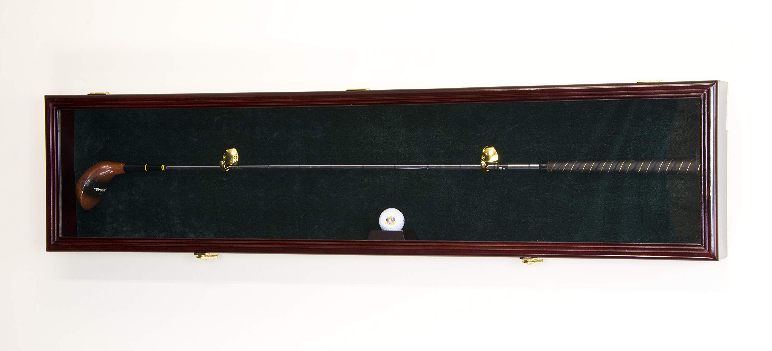 Premium Golf Club Storage Case - Lockable Golf Ball Putter Driver Iron Display Cabinet with 98% UV Protection | Perfect for Home, Office & Clubhouse Organization