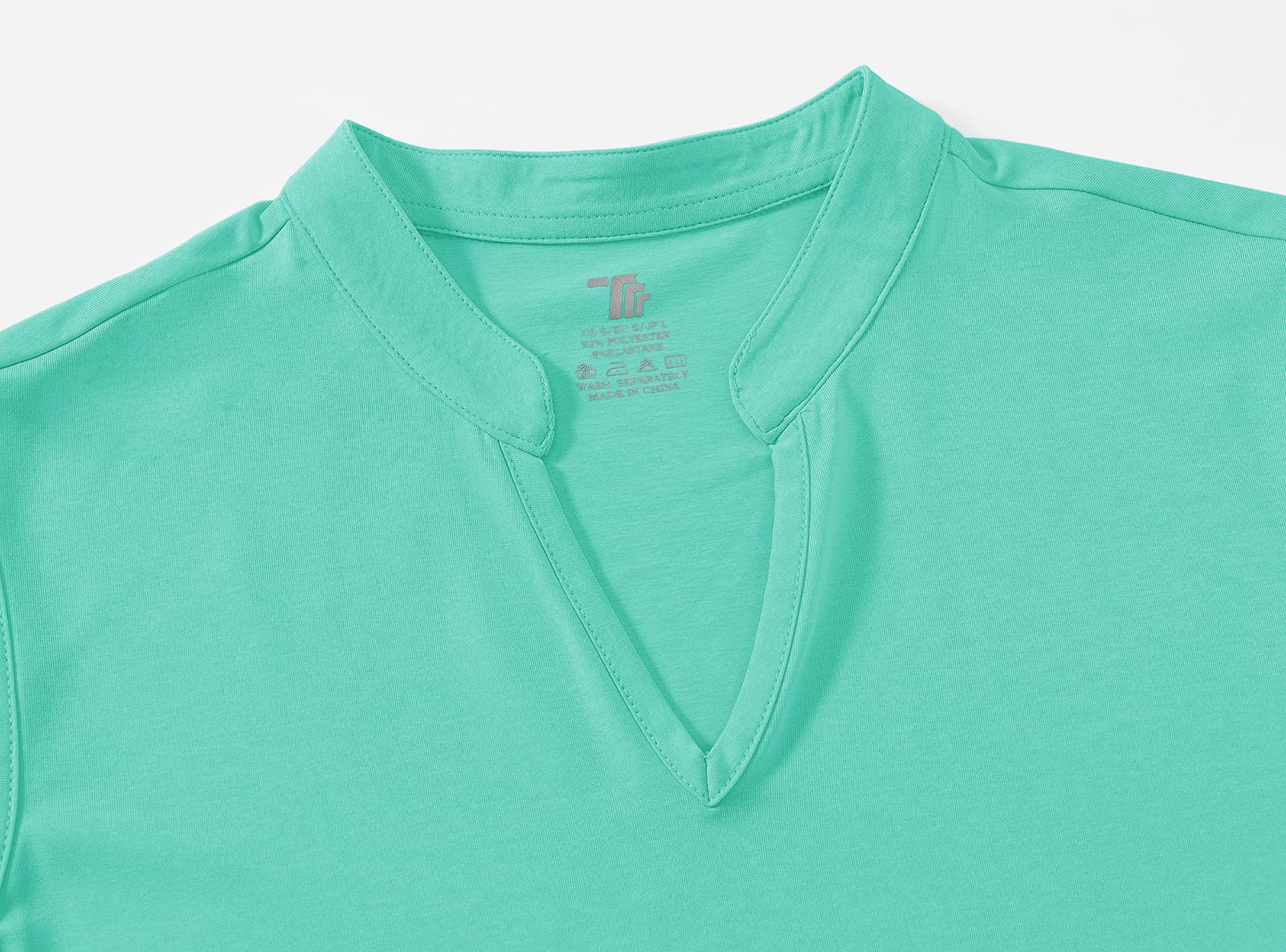 BASUDAM Women's Sleeveless Golf Polo Shirts - Breathable Quick Dry Athletic T-Shirt for Tennis, Running & Workouts | V-Neck Collarless Design for Summer Sports & Outdoor Activities