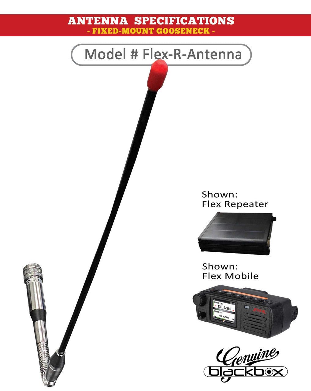 Blackbox Flex Repeater Antenna - High Gain Signal Booster for Cell Phone & WiFi - Perfect for Home, Office, RV & Outdoor Adventures