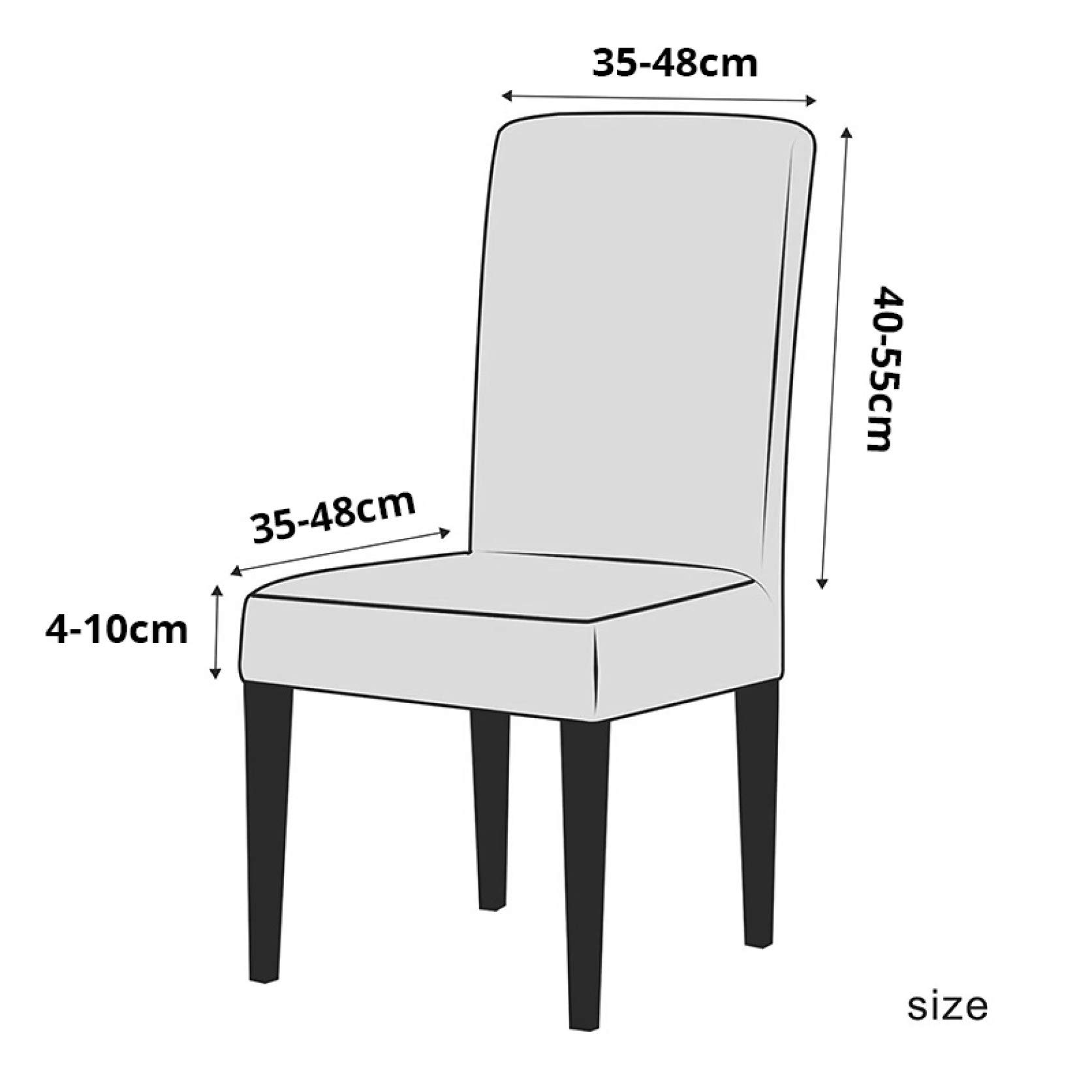 YURASIKU 1/2/4/6PC Shiny Velvet Chair Covers - Soft Stretchable Dining Room Chair Slipcovers for Living Room, Hotel, Banquet, Wedding & Party Decor - Perfect for Home, Restaurant and Special Events