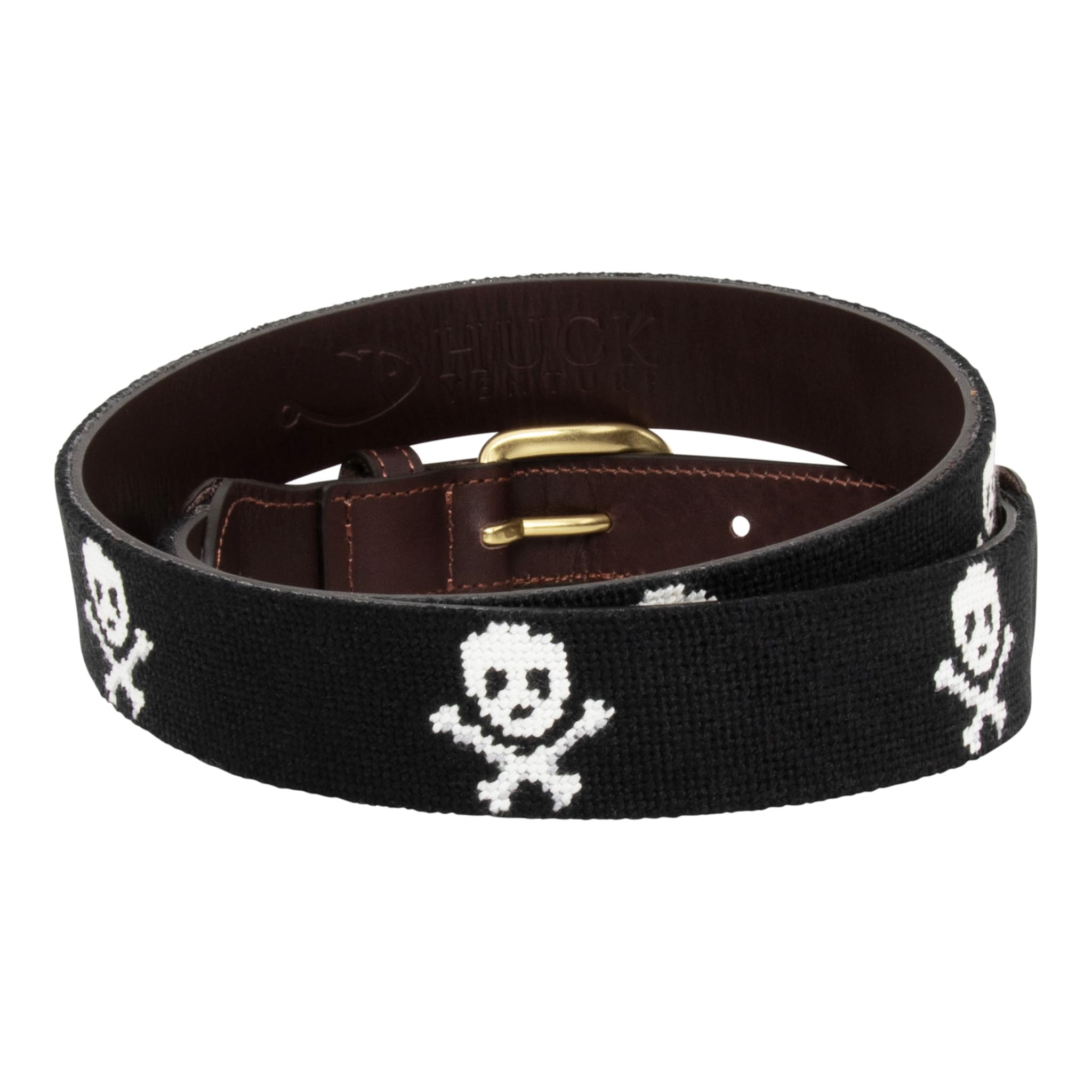 Premium Full Grain Leather Needlepoint Belts for Men - Handmade with Cotton Thread & Solid Brass Buckle - Perfect for Casual, Business & Formal Occasions