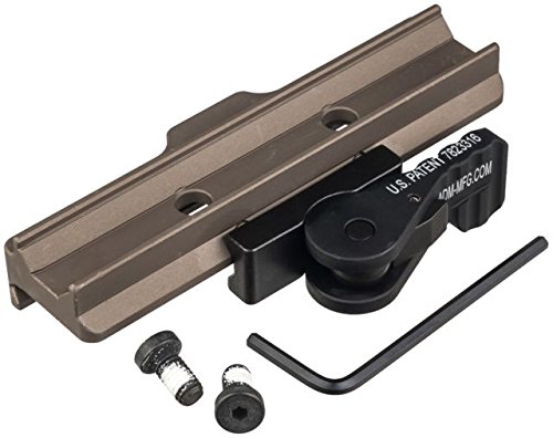 American Defense AD-B3 TAC R FDE Riflescope Optic Mount - Flat Dark Earth - Durable Scope Mount for AR-15, Hunting & Tactical Shooting Accessories