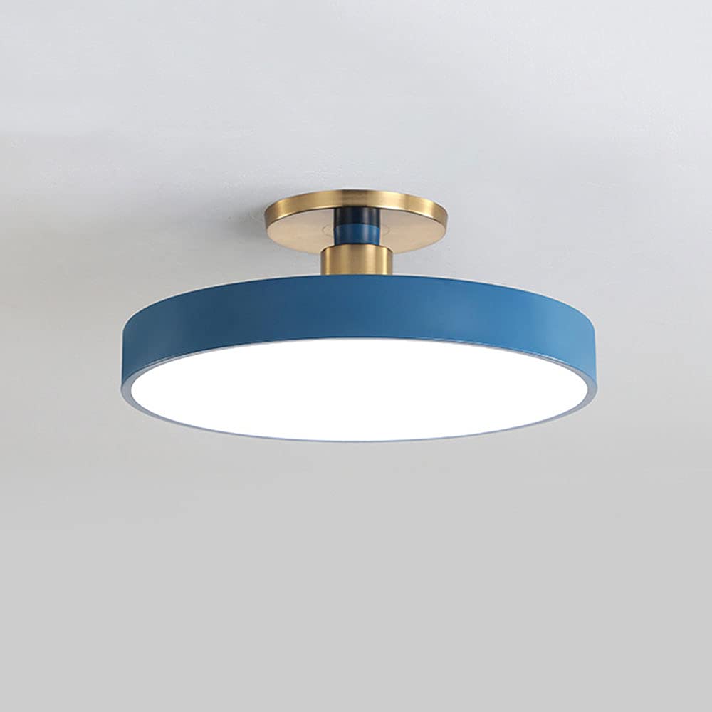 ZSJPDP LED Flush Mount Ceiling Light - Adjustable 3 Color Temperatures, Round Energy Saving Ceiling Lamp, Close to Ceiling Light Fixtures for Living Room, Bedroom, Corridor & Hallway - Perfect for Home, Office and Commercial Spaces Decoration