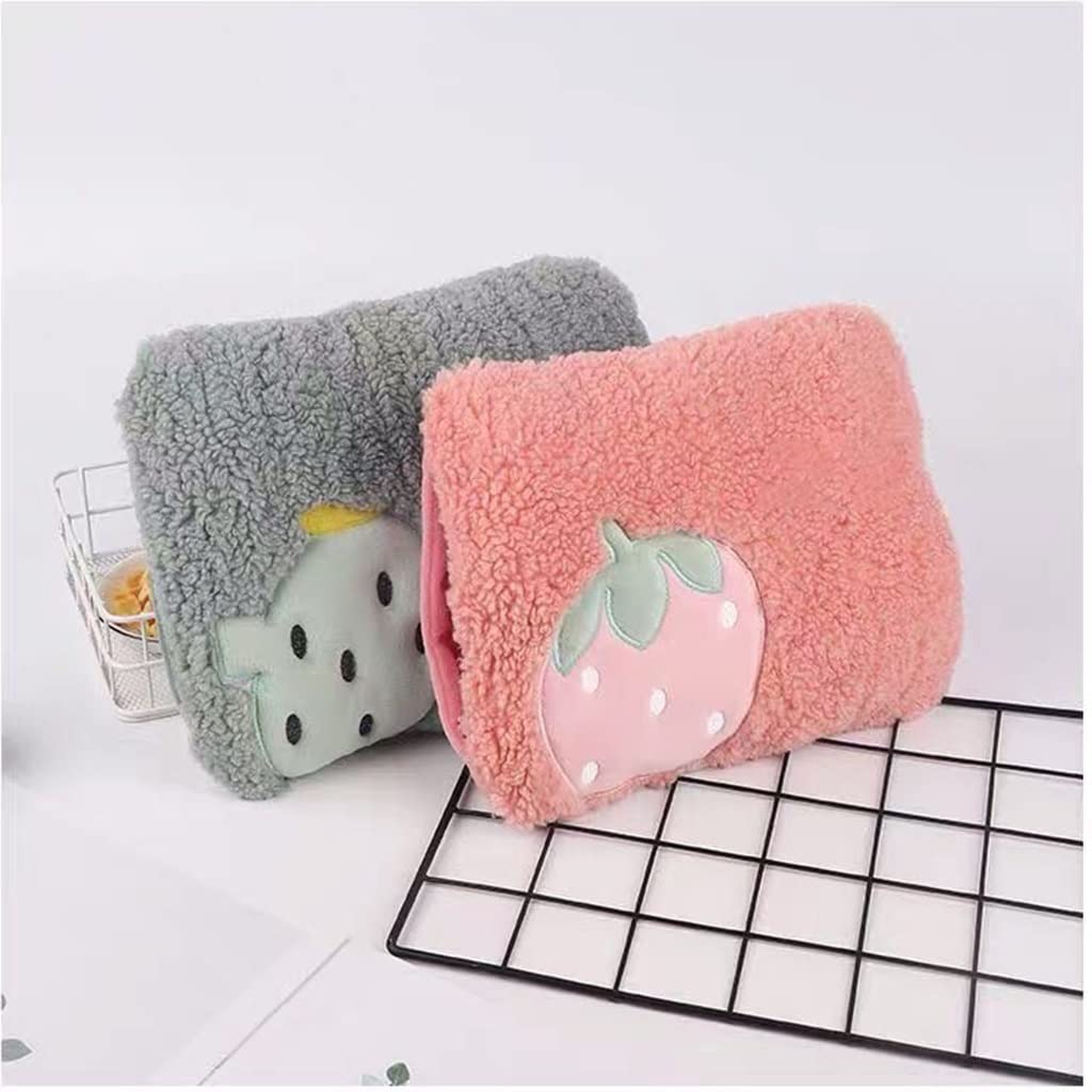 Rechargeable Hot Water Bottle with Removable Washable Knitted Cover - Cute Rectangular Heating Pad for Women & Girls - Perfect for Cold Weather, Period Pain Relief & Cozy Nights at Home
