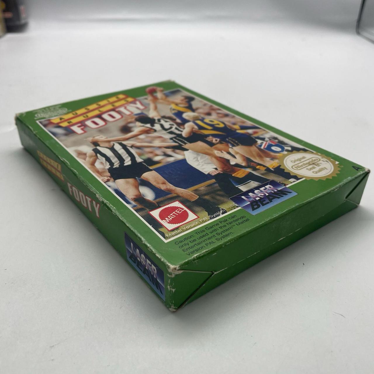 Authentic Aussie Rules Footy NES Game - PAL Version Complete in Box | Retro Nintendo Entertainment System Collectible | Perfect for Gaming Nostalgia & Vintage Console Enthusiasts