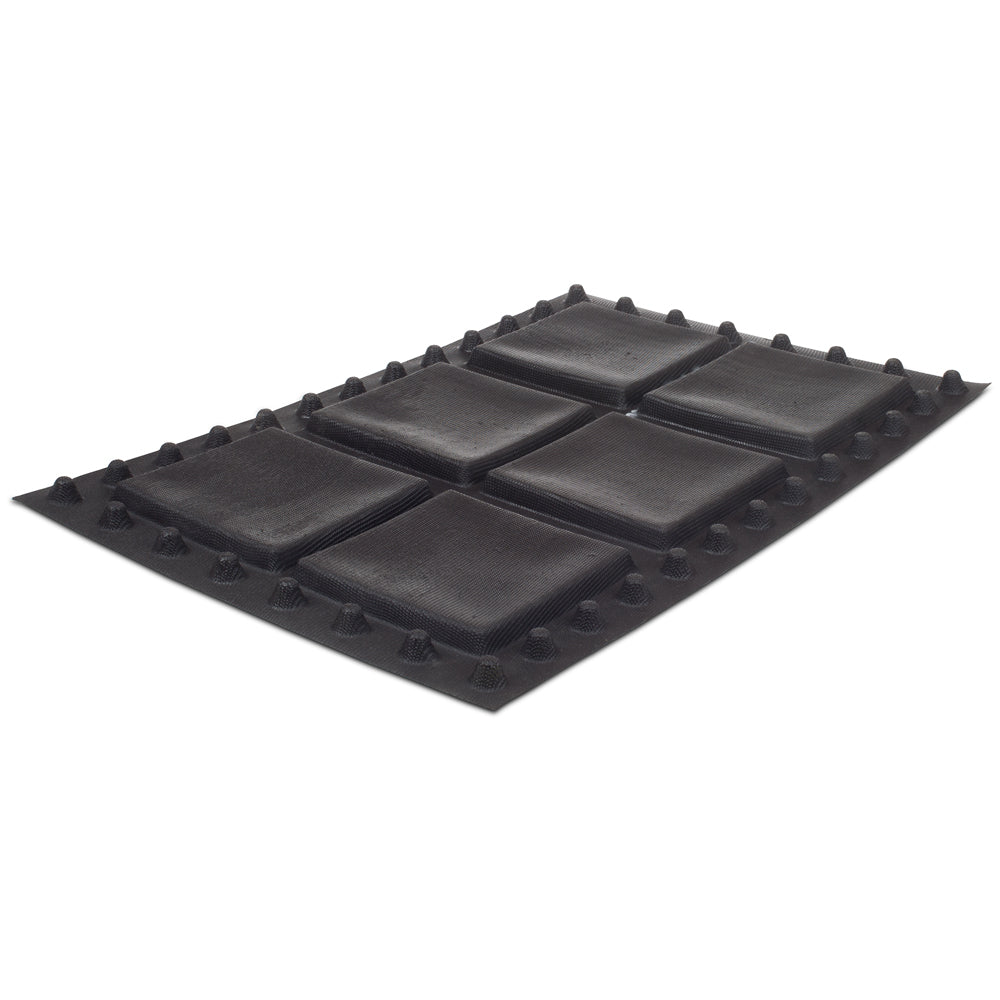 Flexipan Square Silicone Baking Mold Insert - 6 Cavity Forms for Cakes, Brownies & Desserts | Perfect for Home Baking & Professional Pastry Chefs