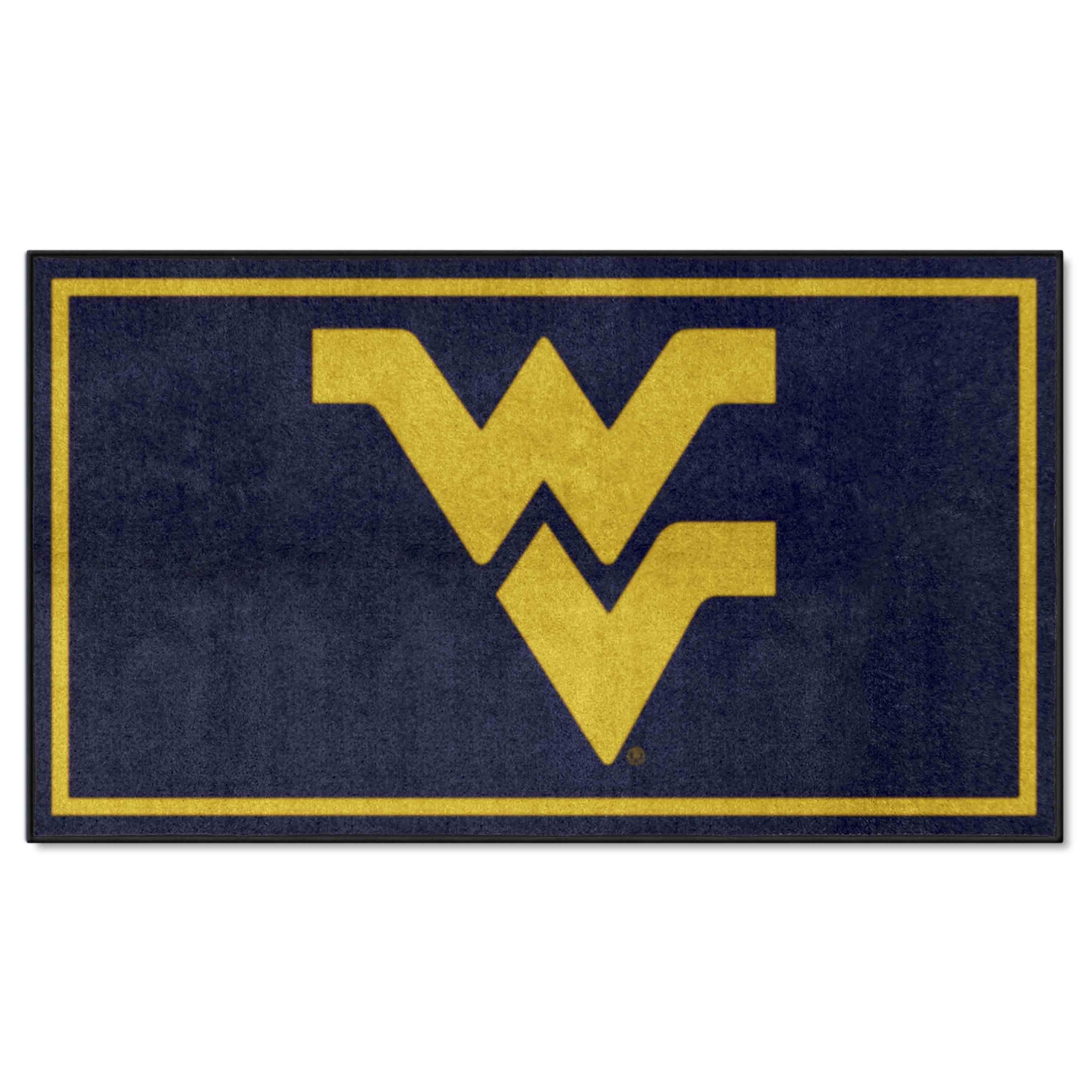FANMATS NCAA West Virginia Mountaineers 3x5 Feet Plush Area Rug - Soft Sports Fan Rug for Home Decor, Game Room & Tailgating Mat - Perfect for Dorm, Living Room & Outdoor Gatherings