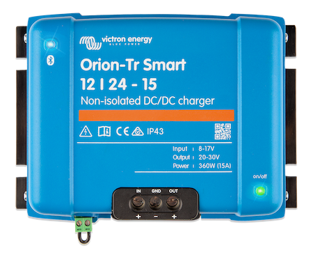 Orion Tr Smart 12V/24V 15A 360W Non-Isolated DC-DC Battery Charger - Perfect for RVs, Boats, and Off-Grid Power Systems
