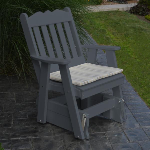 Premium A & L Furniture Poly Royal English Gliding Chair - Comfortable Rocking Recliner for Nursery, Living Room & Bedroom - Perfect for Breastfeeding, Relaxing & Home Decor