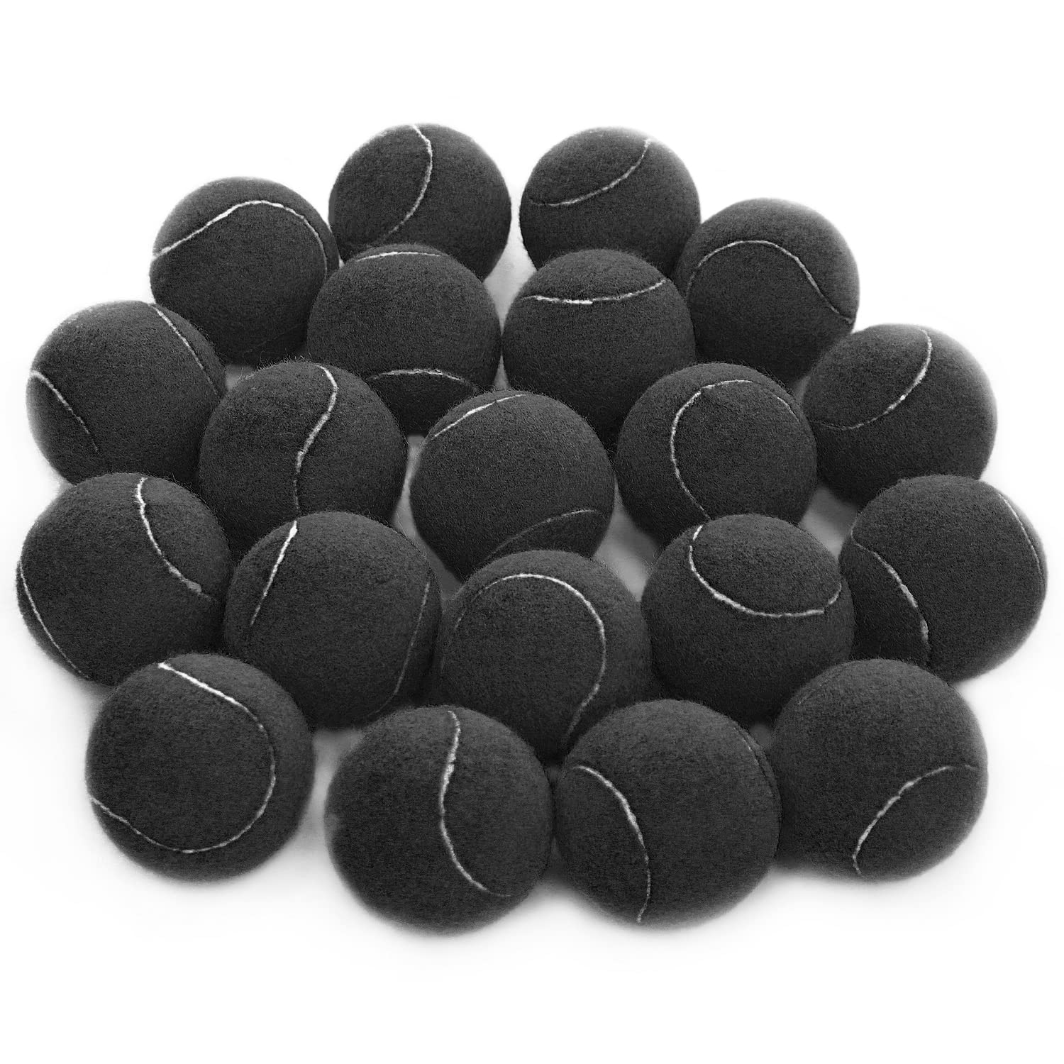 BESUNTEK 20 Pack Tennis Balls for Dogs - Durable Pet Training Balls with High Elasticity for All Court Types - Perfect for Small & Medium Dogs Play, Exercise & Pressure Training - Great for Beginners & Novice Players (Ideal for Fetch Games, Agility Training & Backyard Play)