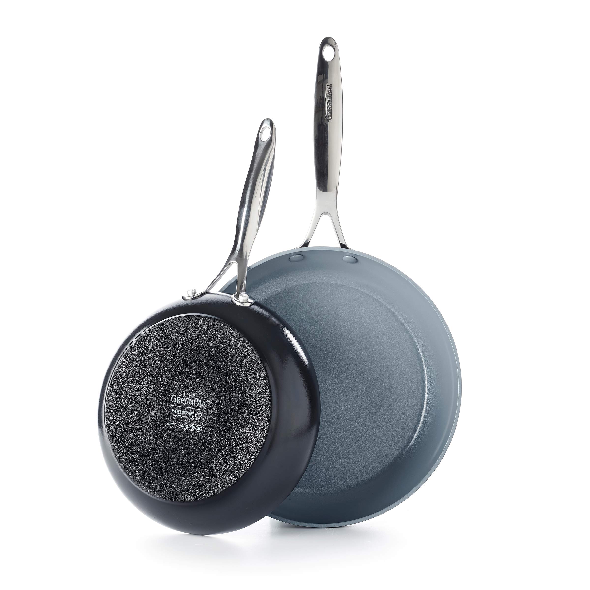GreenPan Valencia Pro & Paris Pro Non-Toxic Ceramic Nonstick Frying Pan Set - 8