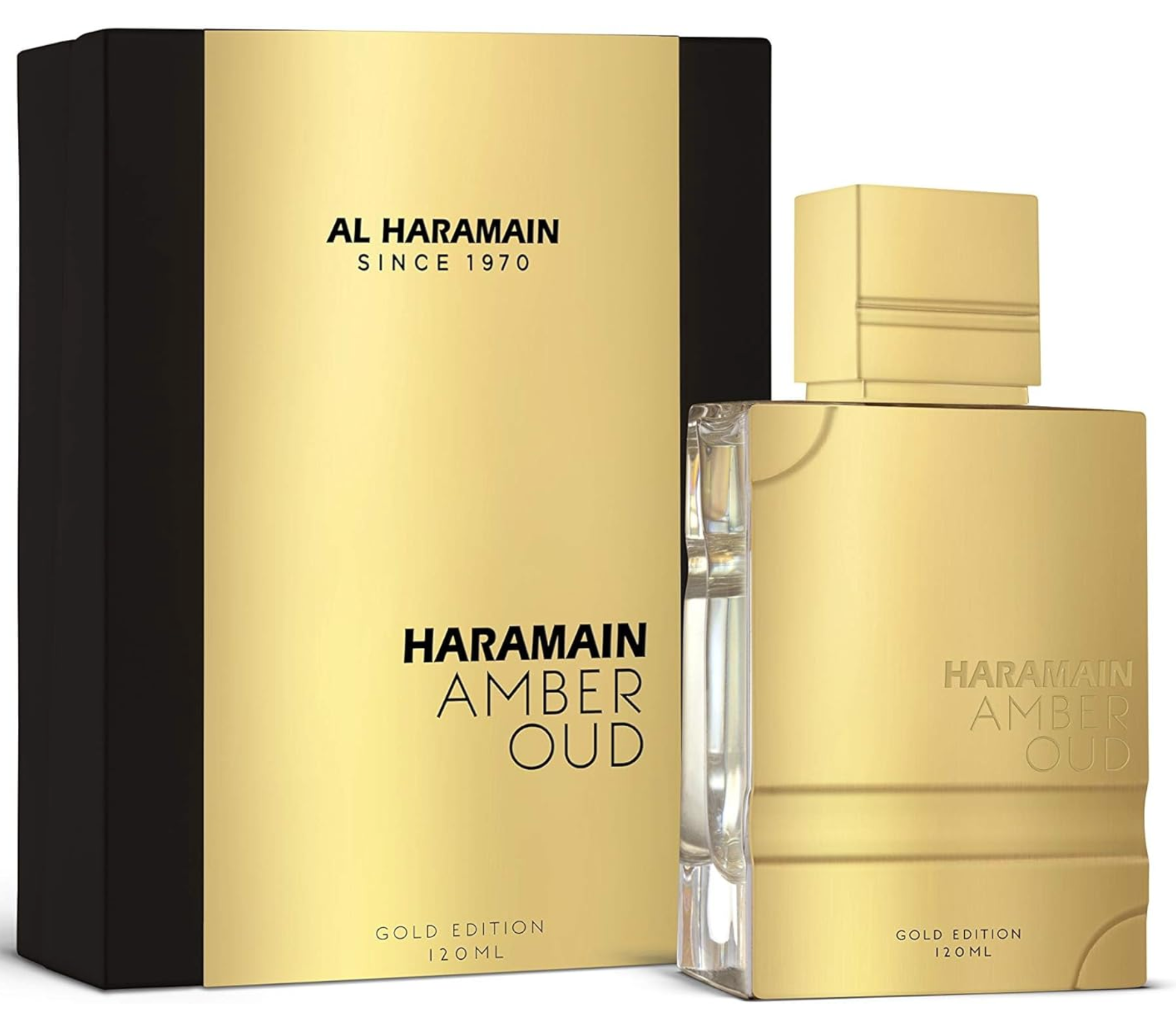 Al Haramain Amber Oud Gold Edition 120ML EDP Spray for Men - Luxury Arabic Perfume with Woody Amber Scent, Perfect for Evening Events & Special Occasions