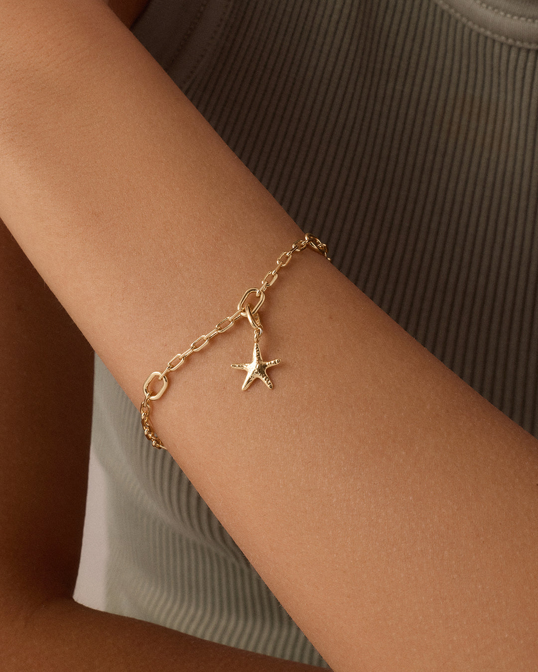 Starfish Parker Charm - Sterling Silver Dainty Starfish Pendant Necklace for Women | Beach Vacation Jewelry, Summer Outfit Accessory, Gift for Her