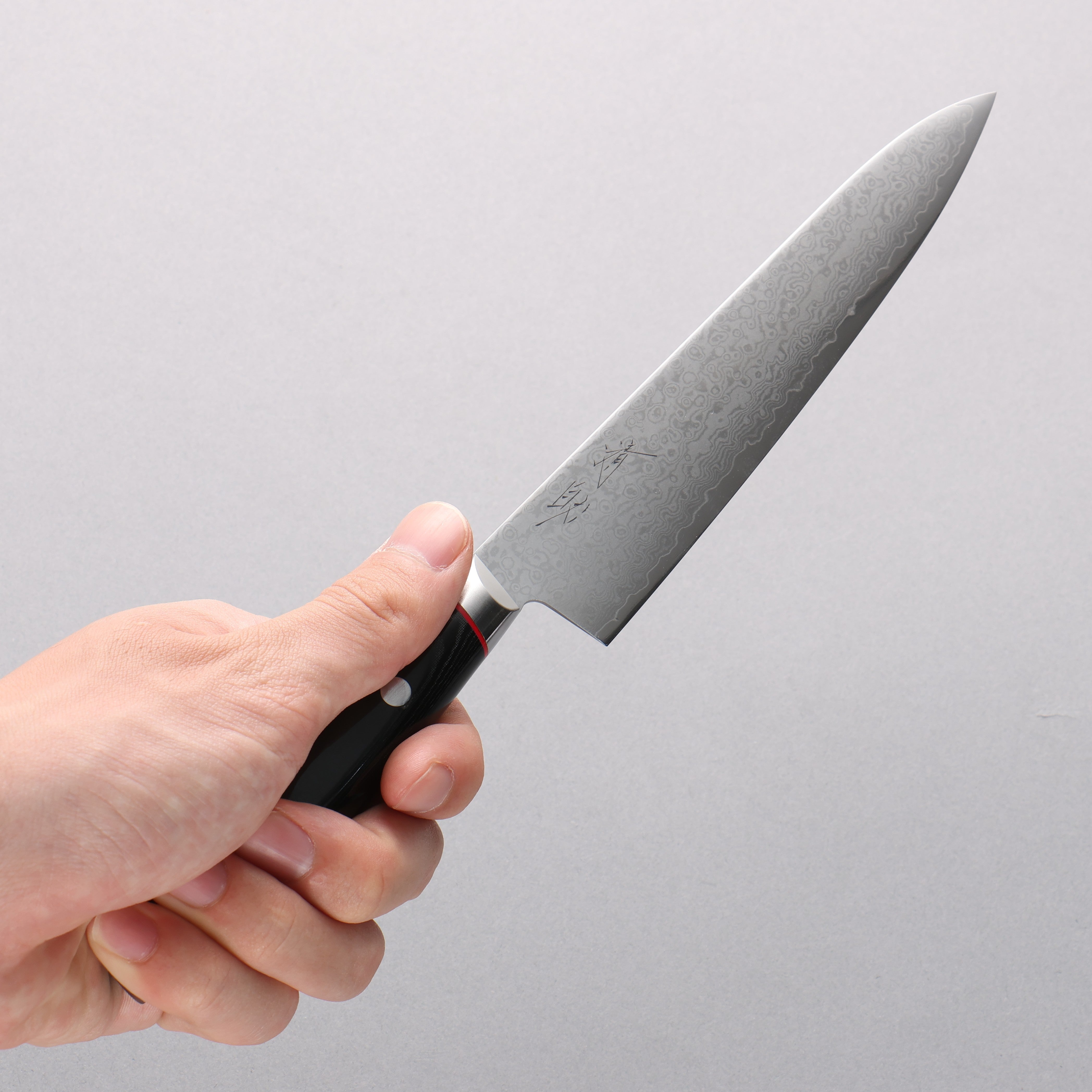 Premium Seisuke Saiun VG10 Damascus Petty Utility Knife 150mm - Black Micarta Handle - Perfect for Slicing, Peeling & Precision Kitchen Tasks