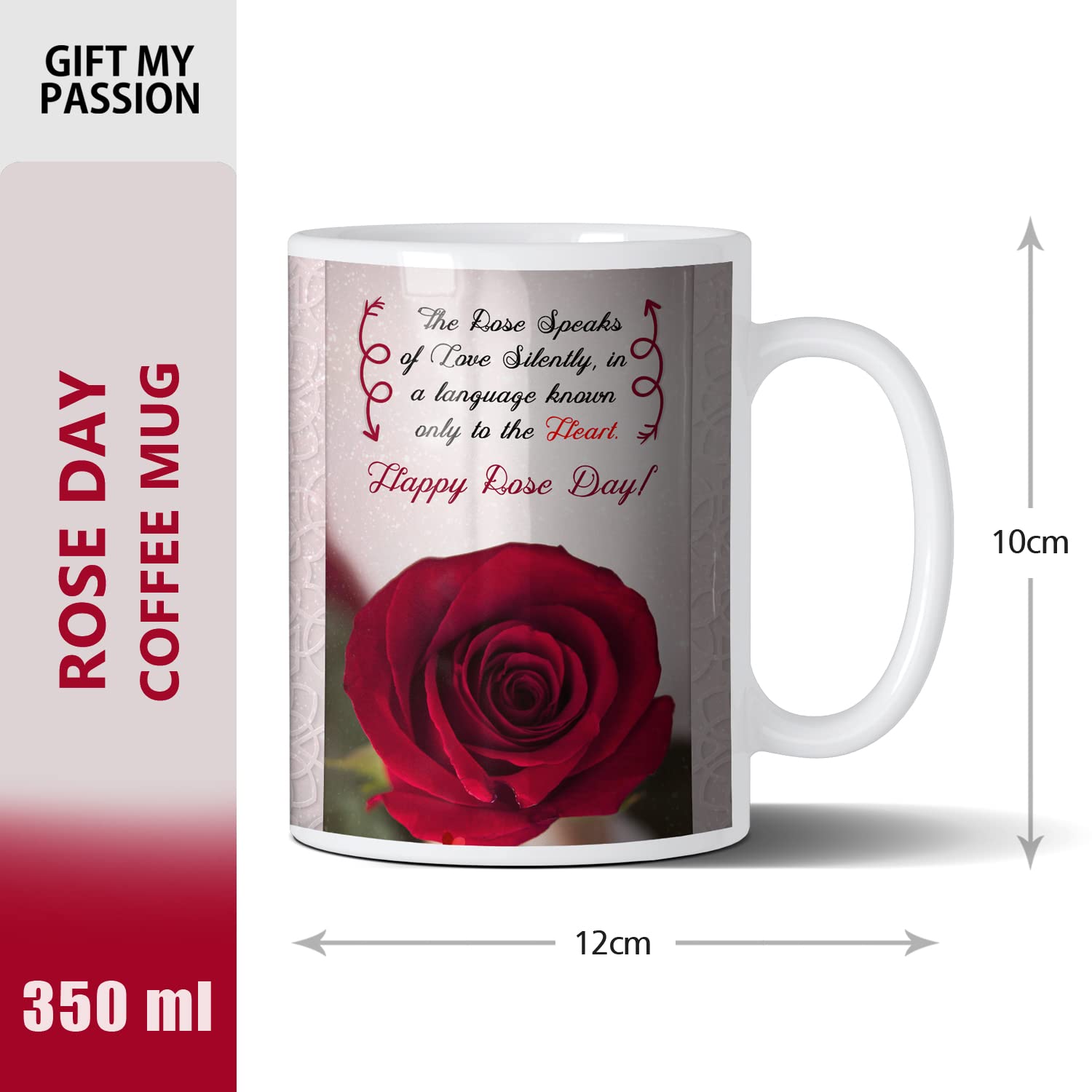 Rose Day Gift Set - Coffee Mug & Eyeliner Combo for Her | Valentine's Surprise