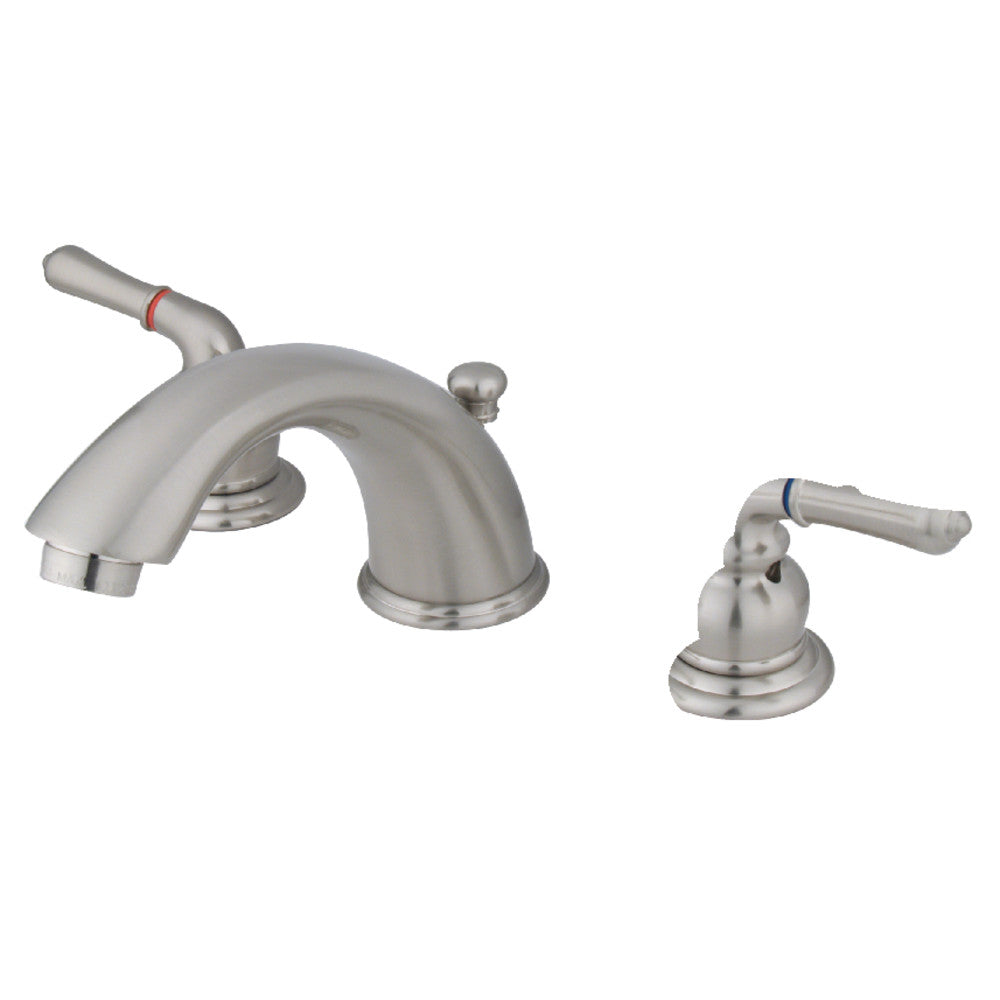 Kingston Brass GKB963 Widespread Bathroom Faucet - 8 Inch Centerset, Oil Rubbed Bronze Finish, High Arc Spout for Modern Bathroom Sink - Perfect for Bathroom Vanity, Guest Bath, and Powder Room Upgrades