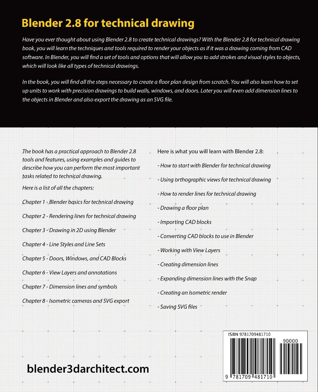 Blender 2.8 for Technical Drawing - Professional 2D Rendering Software for Architecture, Engineering & Design | Create CAD Models & Blueprints
