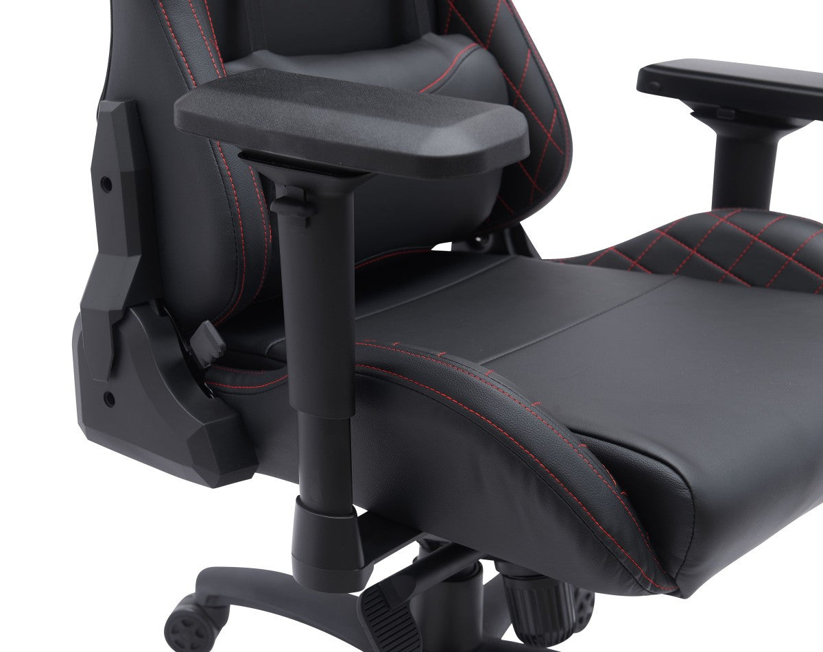 Jada Gaming Chair Black - Ergonomic Office Chair with Lumbar Support for PC & Console Gamers - Perfect for Gaming, Streaming, and Home Office Use