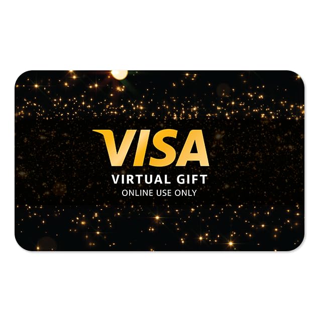 $200 Visa Virtual eGift Card - Digital Visa Gift Card for Online Shopping, Gaming & Subscriptions (Email Delivery, No Expiration)